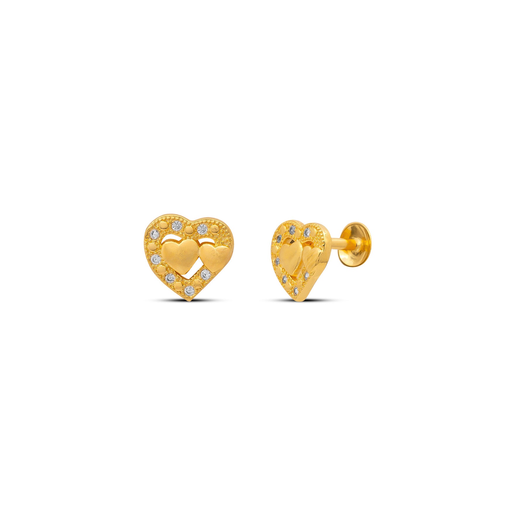STONE EARRING PSST416W-001