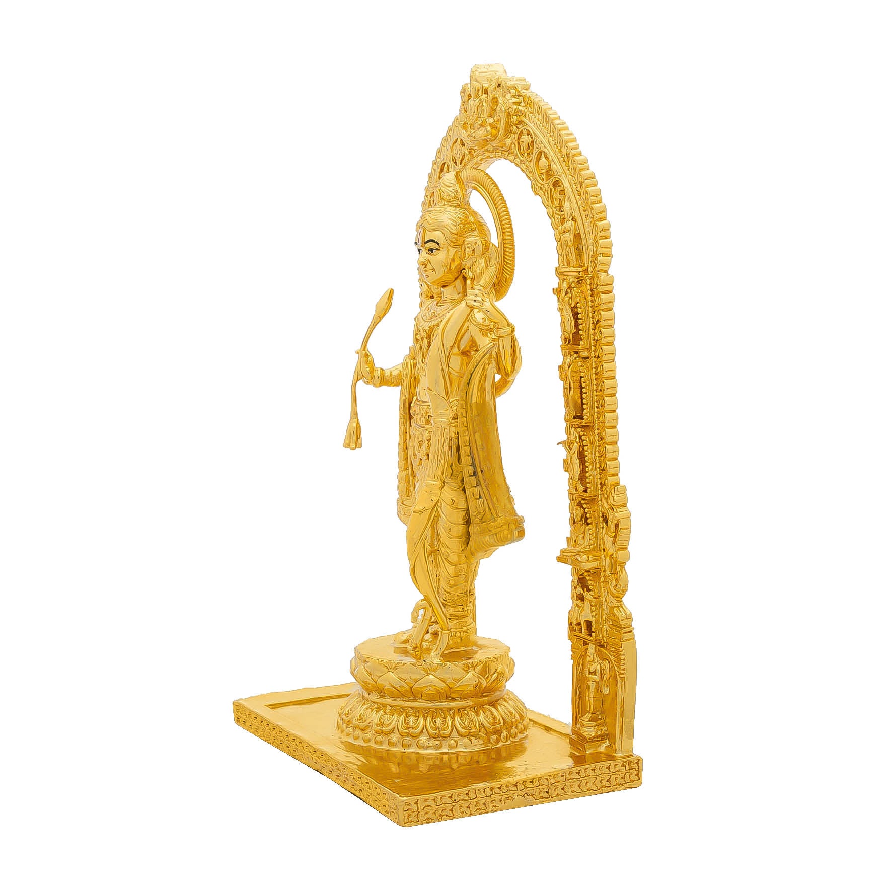 “Lord Murugan Idol – Subramanya Swamy Golden Statue for Pooja, Temple & Home Decor” PIDSR6-0022