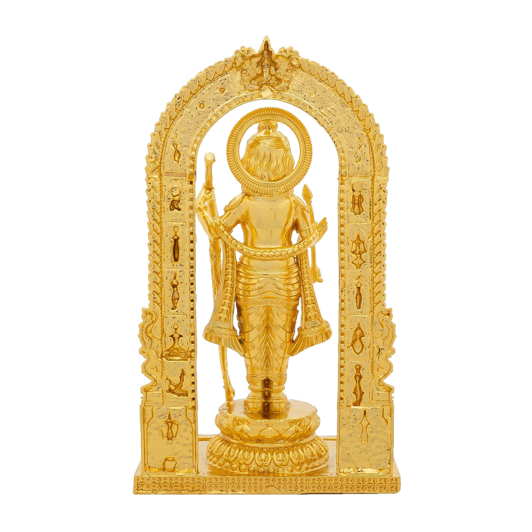 “Lord Murugan Idol – Subramanya Swamy Golden Statue for Pooja, Temple & Home Decor” PIDSR6-0022