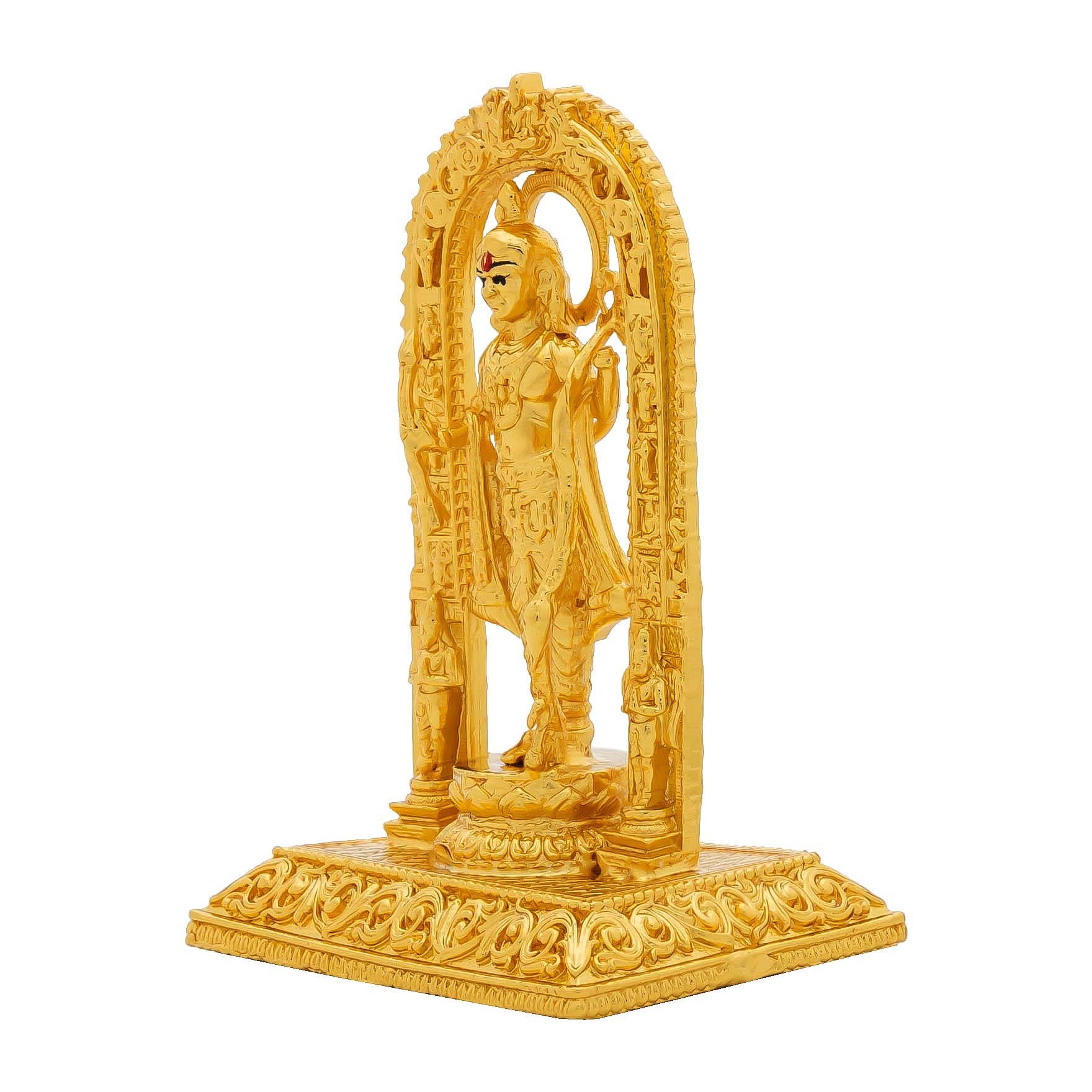 “Lord Murugan Idol – Kartikeya Subramanya Swamy Golden Statue for Pooja & Home Temple” PIDSR4-053