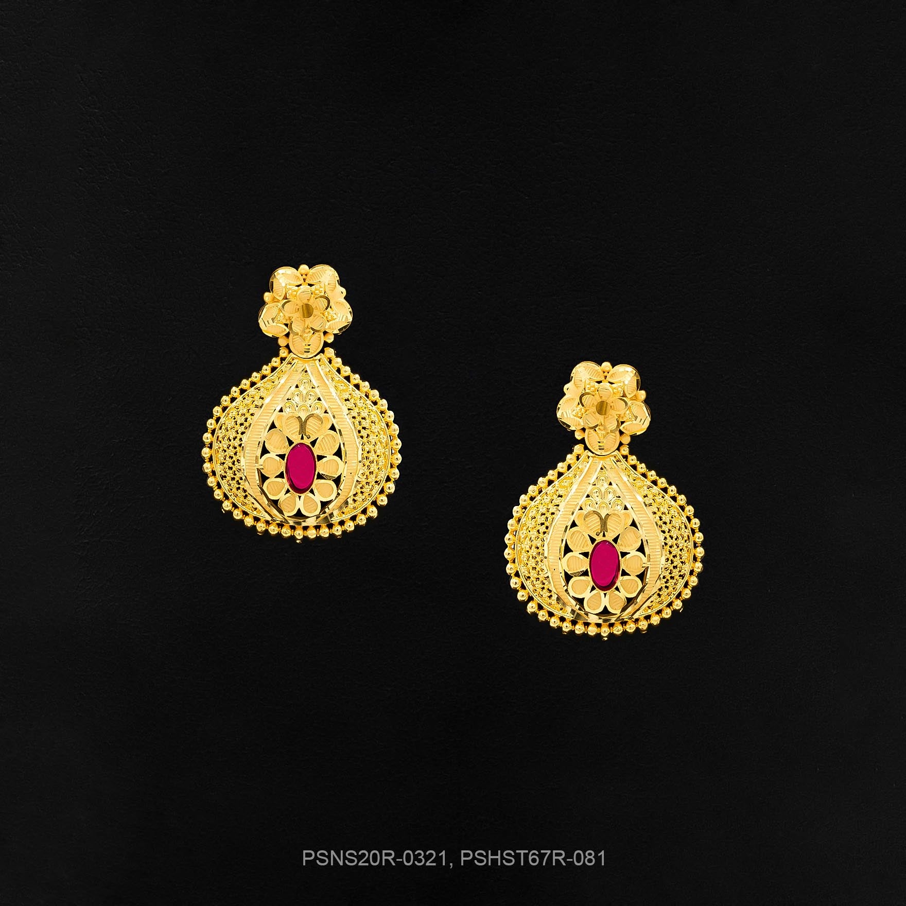 STONE NECKLACE LONG WITH GOLDEN STUD PSNS20R-0321, PSHST67R-081