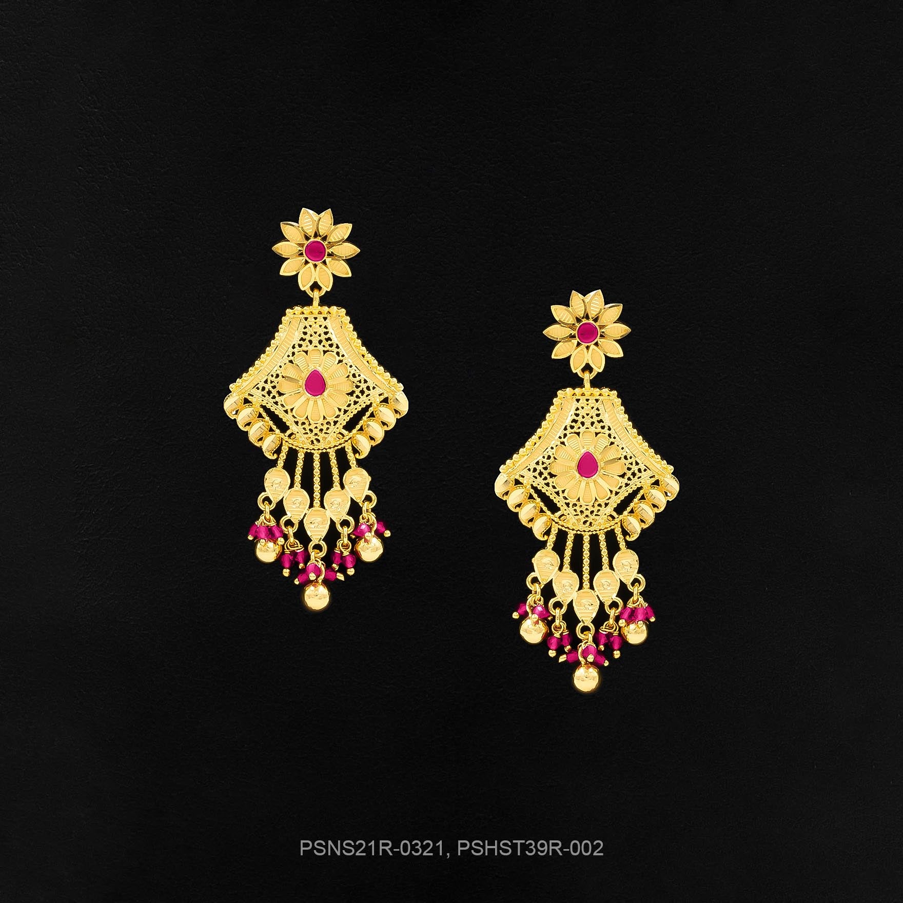 STONE NECKLACE LONG WITH GOLDEN STUD PSNS21R-0321,PSHST39R-002