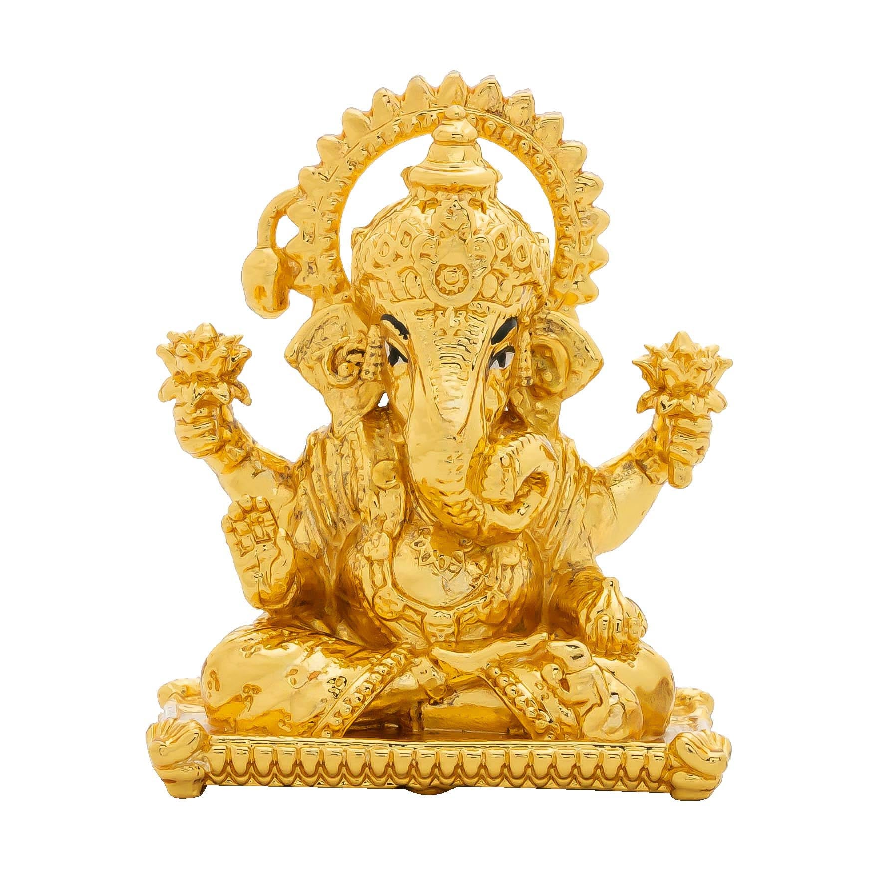 Lord Ganesha Idol – Traditional Hindu Deity Sculpture – Ganapati Murti/Statue with Arch Design – Home Temple & Puja Gift | PIDG240-081