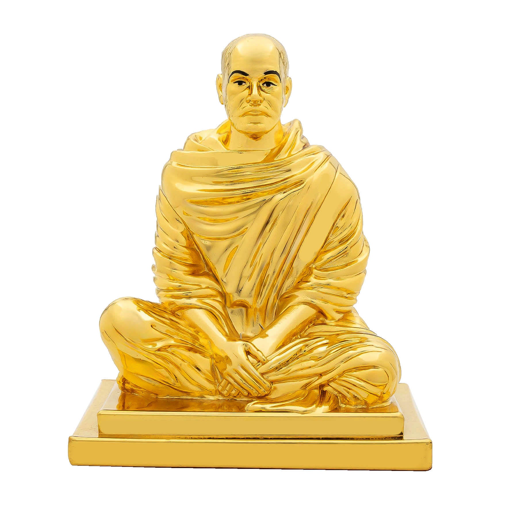 Lord Sree Naraya Guru Idol – Traditional Hindu Deity Sculpture – Narayana Guru(Meditation Pose) Mandir Decor – Home & Puja Gift | PIDRGSNG1-056