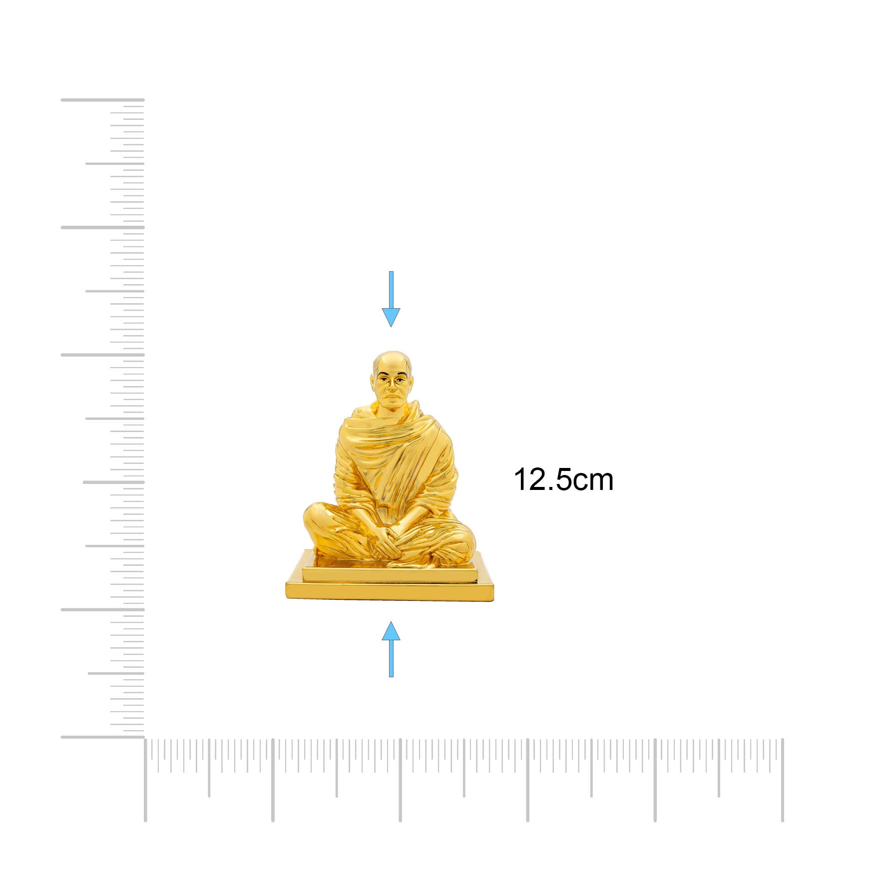 Lord Sree Naraya Guru Idol – Traditional Hindu Deity Sculpture – Narayana Guru(Meditation Pose) Mandir Decor – Home & Puja Gift | PIDRGSNG1-056