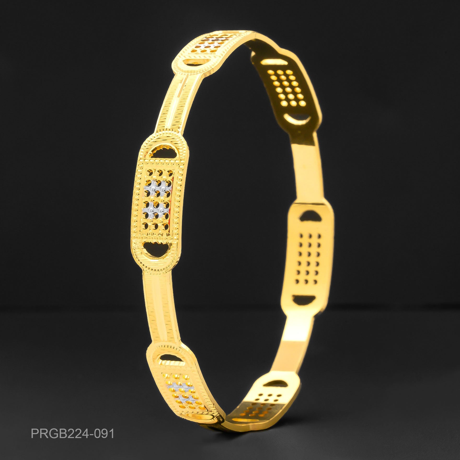 RHODIUM BANGLE PRGB224-091