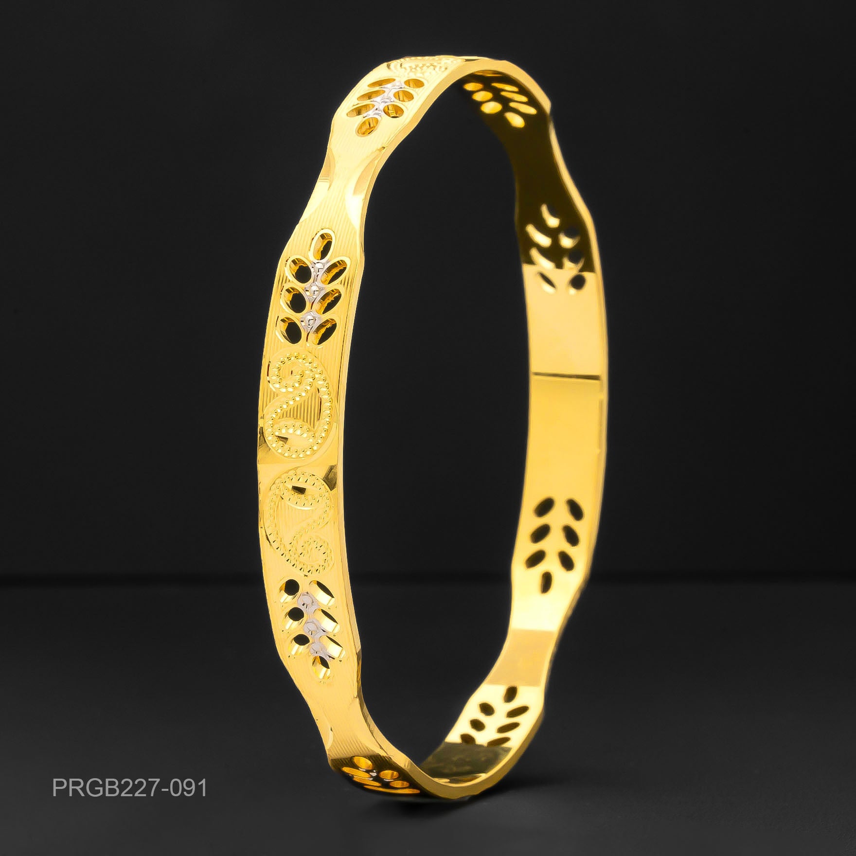 RHODIUM BANGLE PRGB227-091