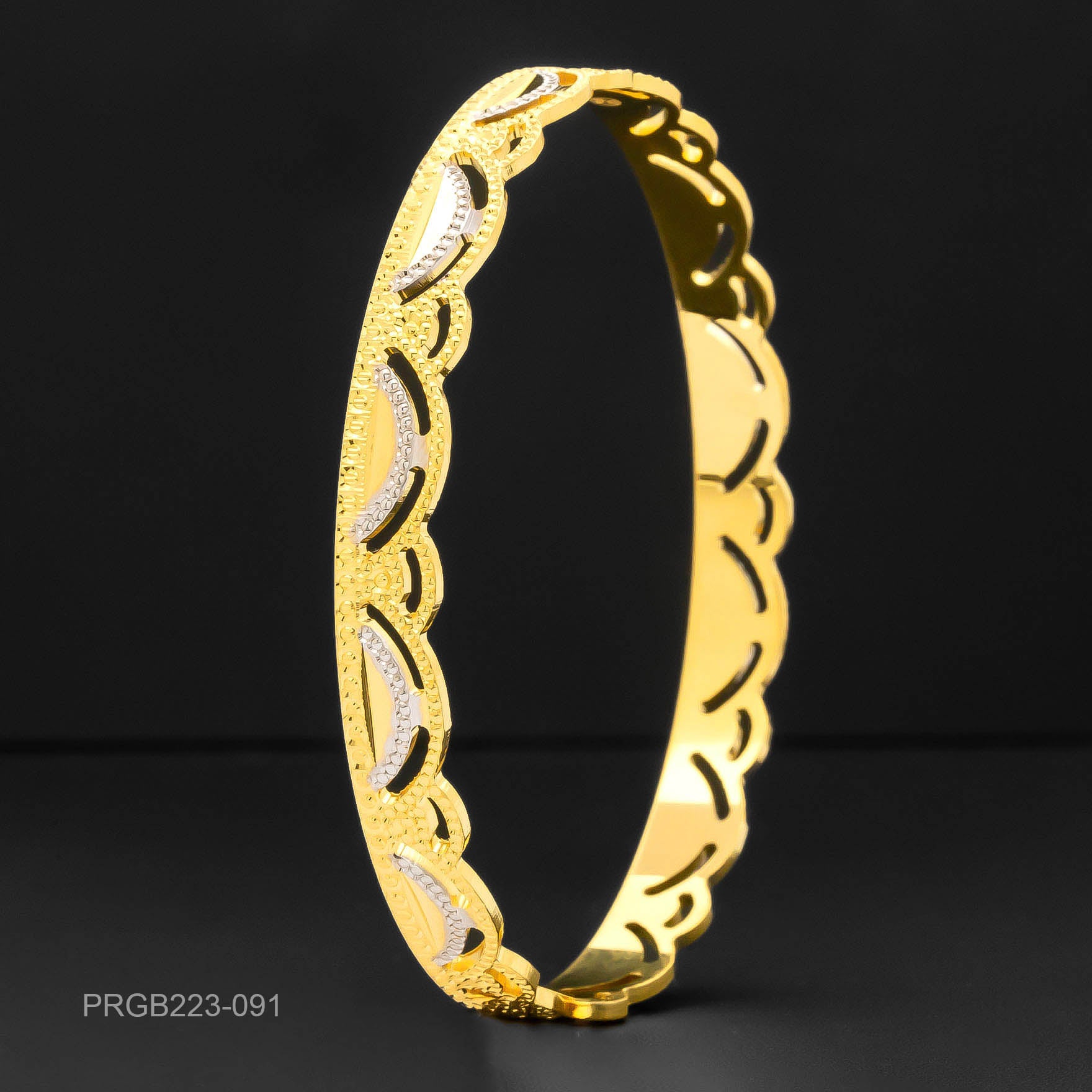 RHODIUM BANGLE PRGB223-091