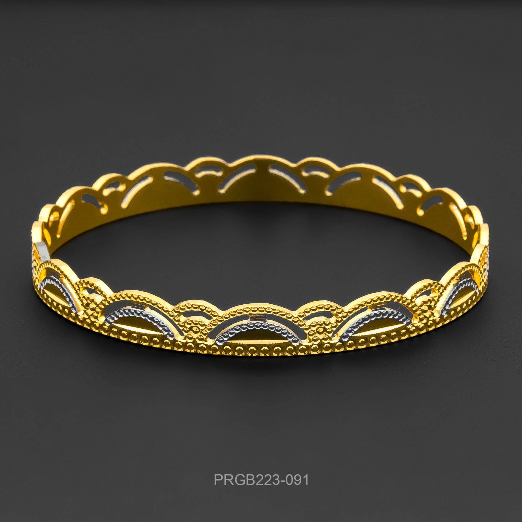 RHODIUM BANGLE PRGB223-091