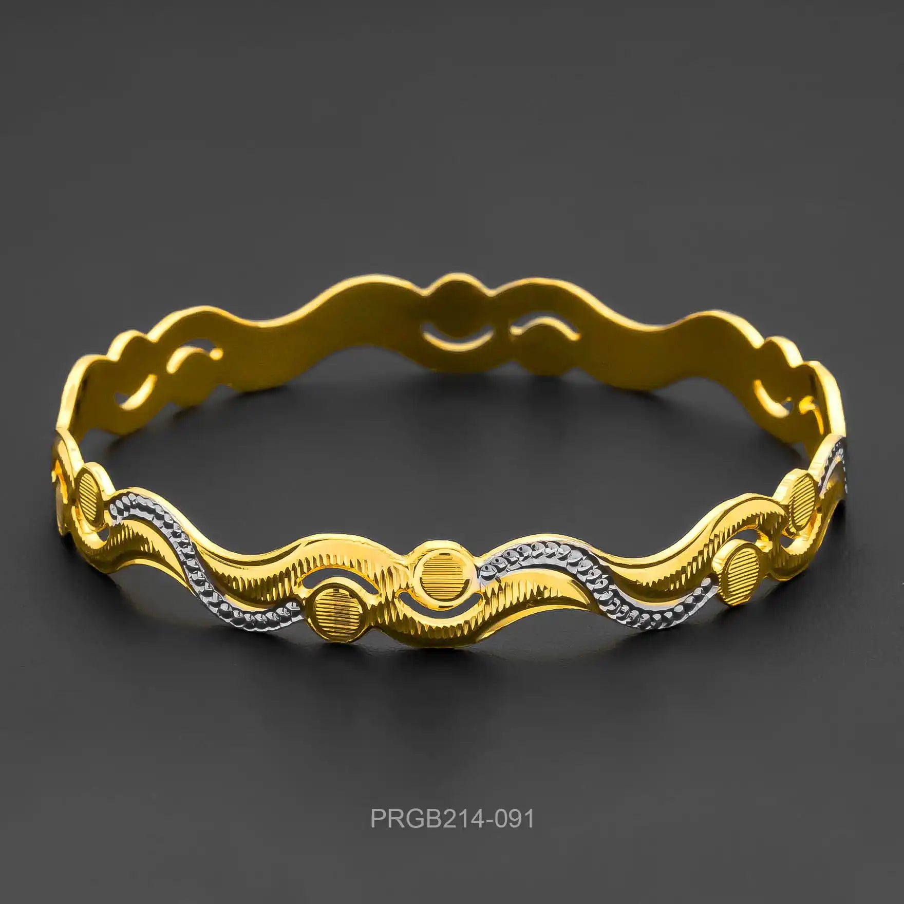 RHODIUM BANGLE PRGB214-091