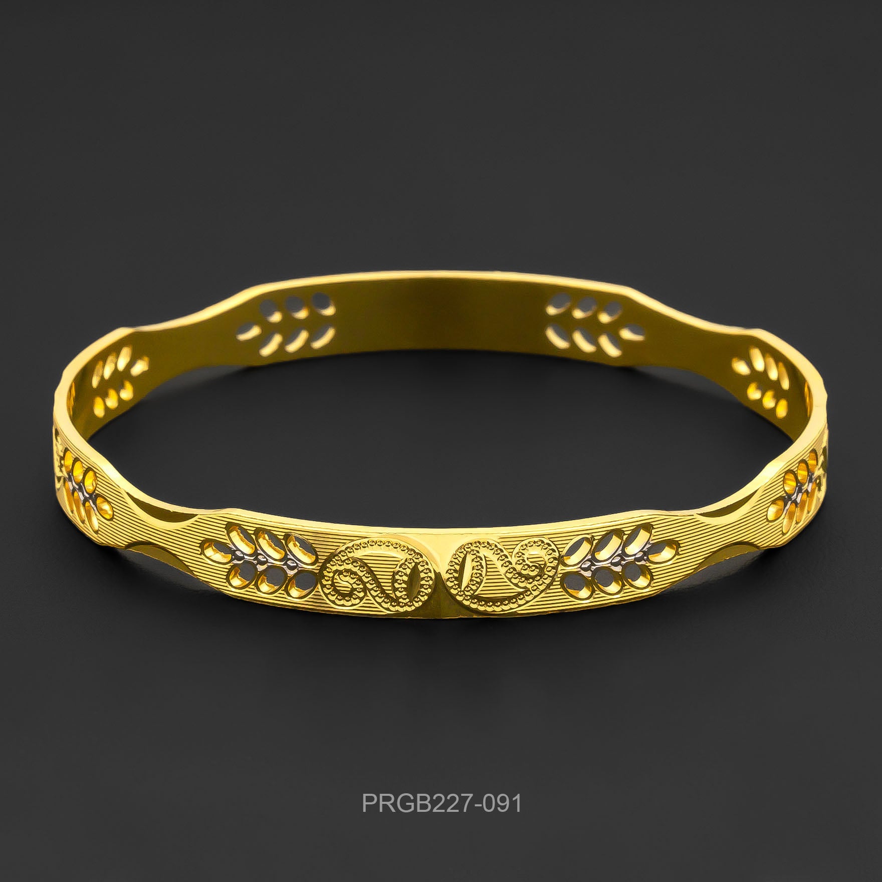 RHODIUM BANGLE PRGB227-091