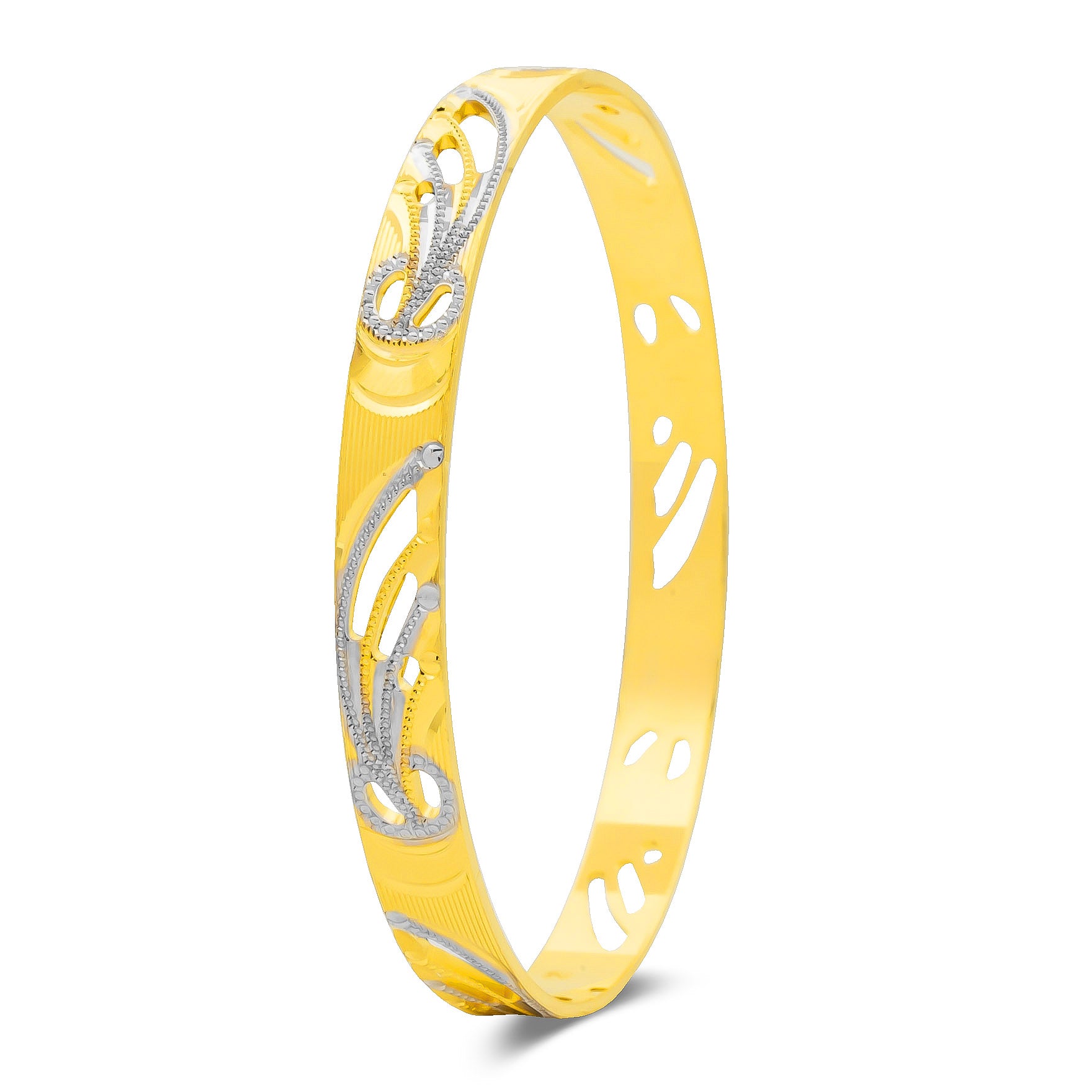 RHODIUM BANGLE PRGB236-091
