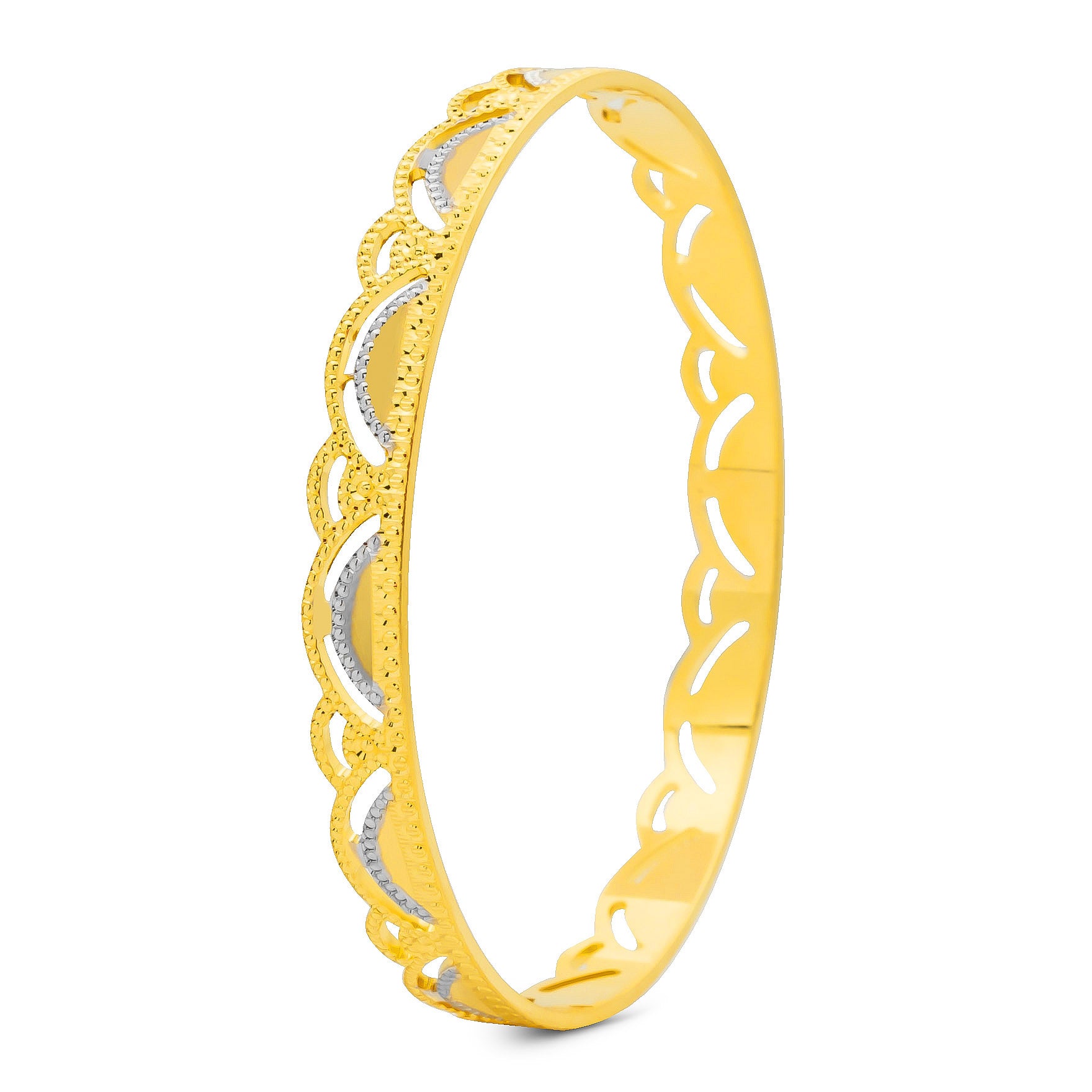 RHODIUM BANGLE PRGB223-091
