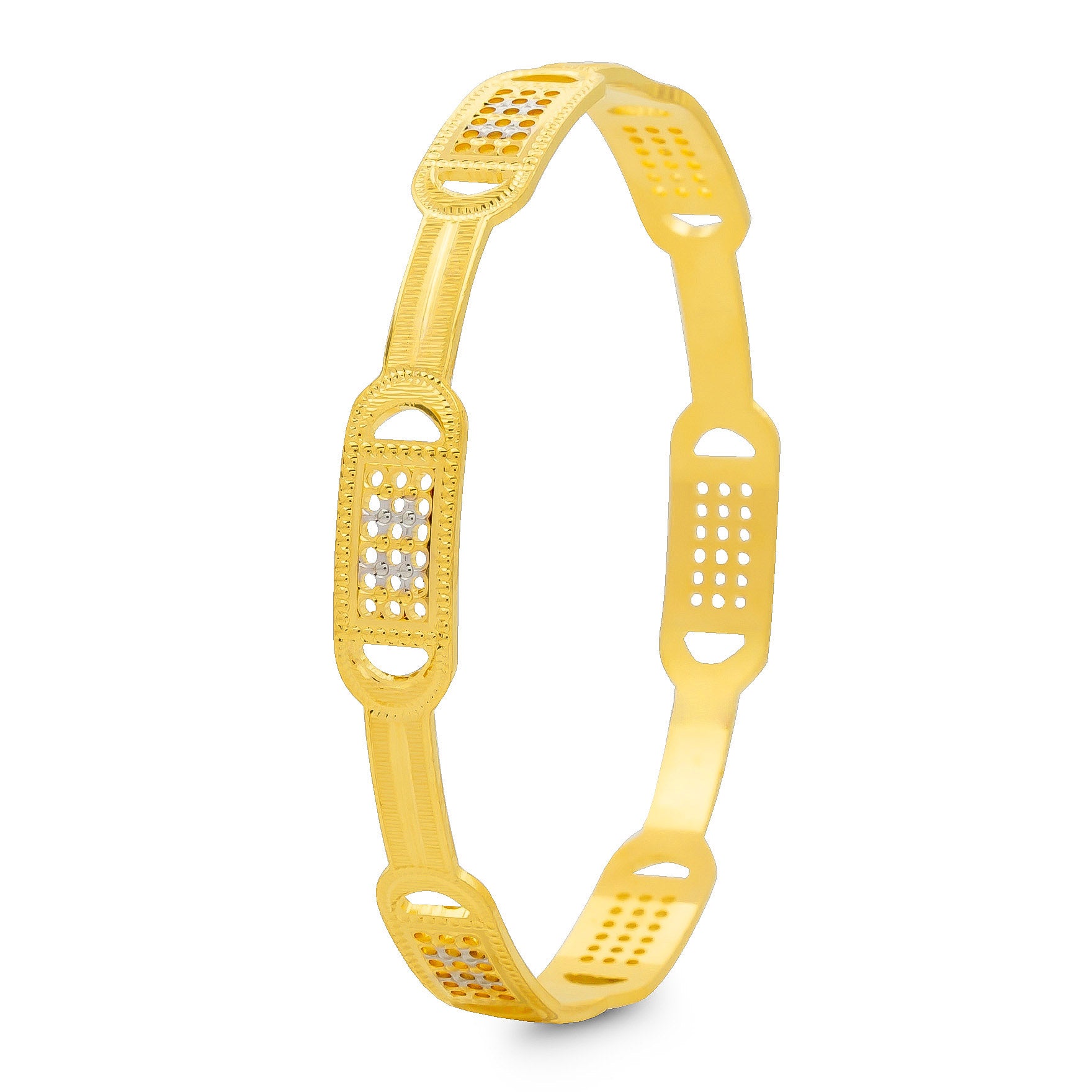 RHODIUM BANGLE PRGB224-091