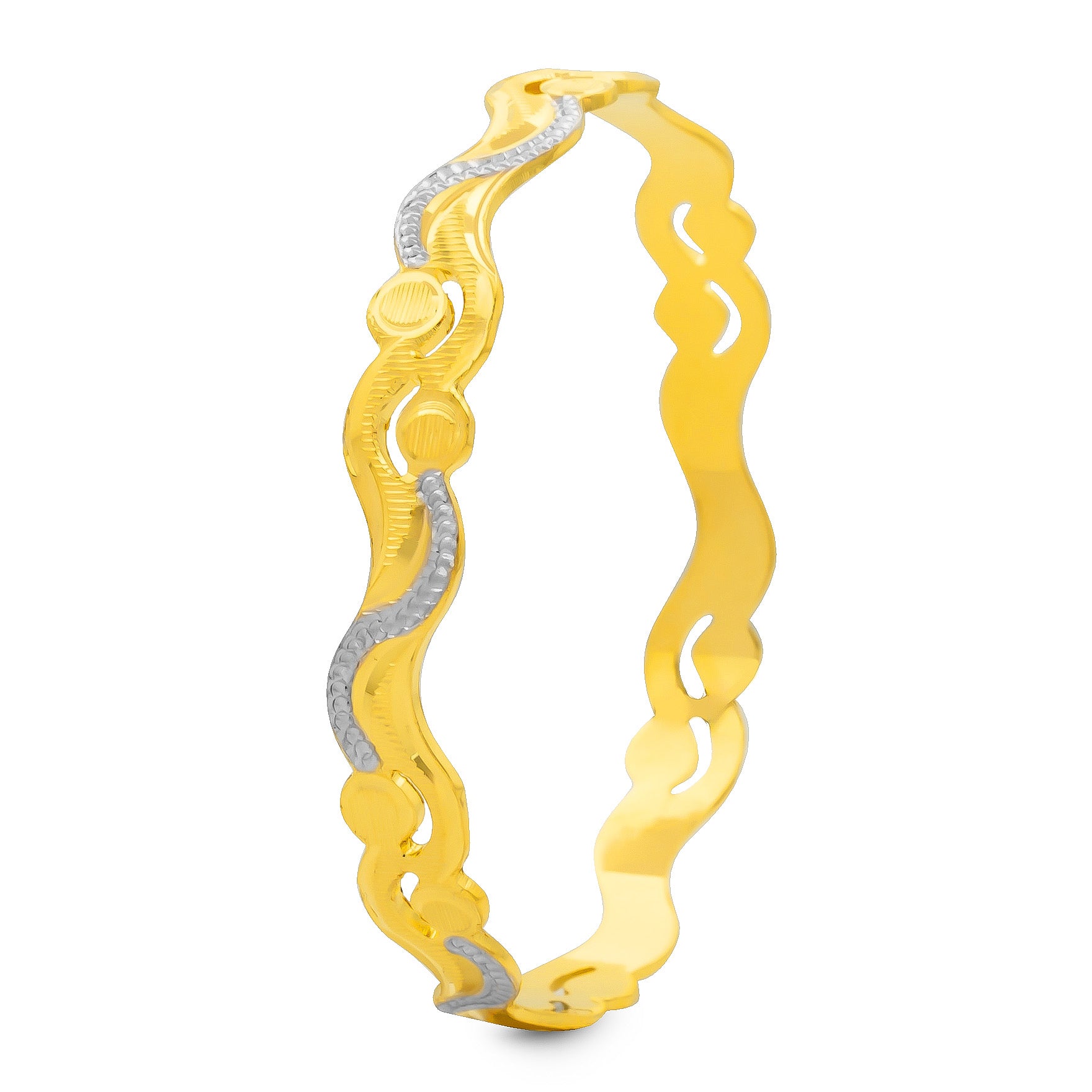 RHODIUM BANGLE PRGB214-091
