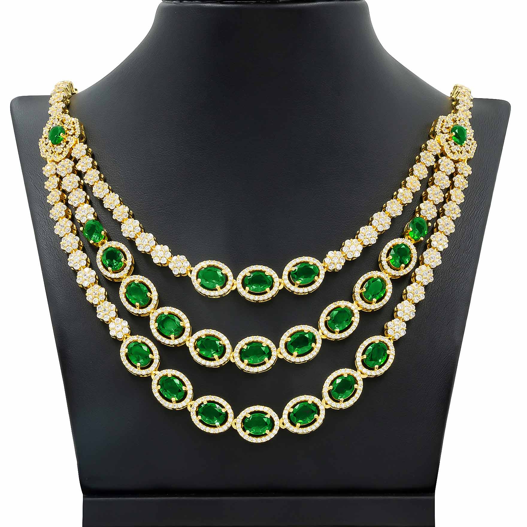 Stone Necklace with Stud PMSNS2WG-0061, PMSHST19WG-022
