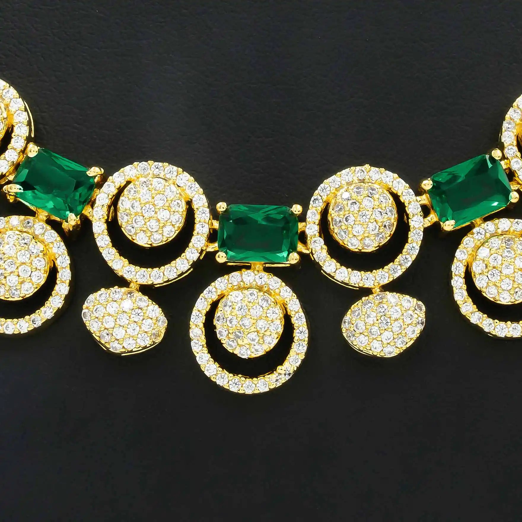 Stone Necklace with Stud PMSNS15WG-008, PMSHST8WG-052