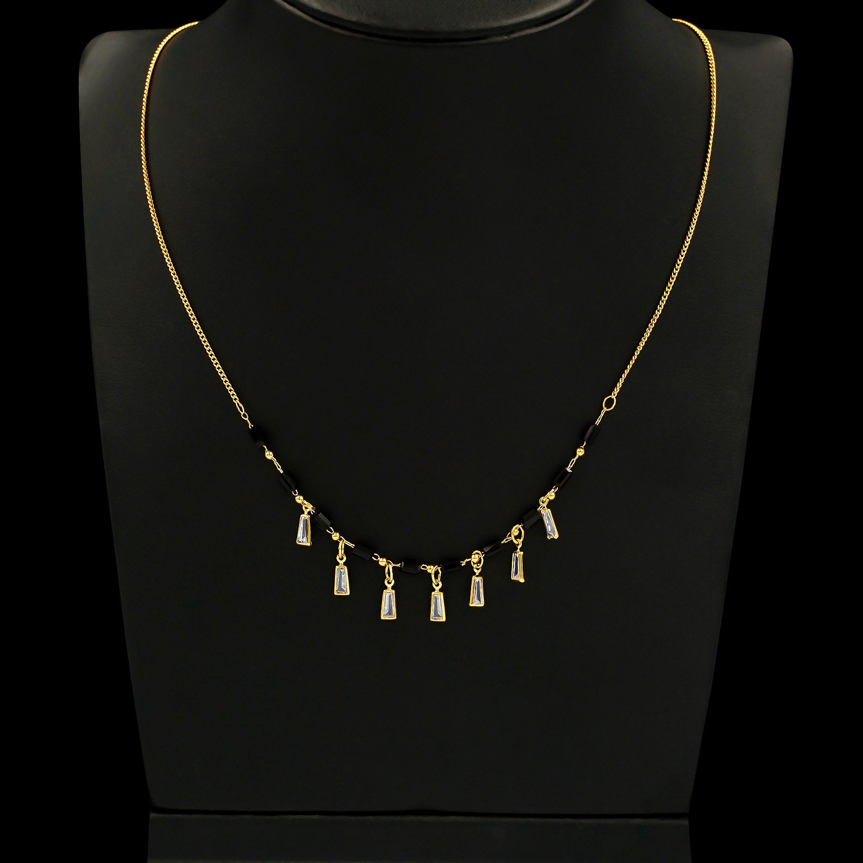 Karimani (Mangalsutra) Stone Necklace PSNS14WB-003