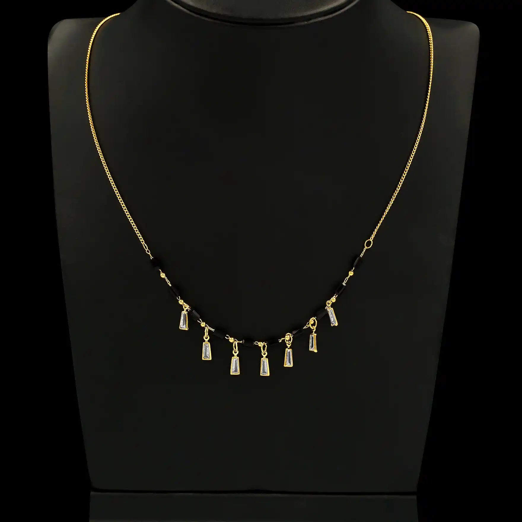 Karimani (Mangalsutra) Stone Necklace PSNS14WB-003
