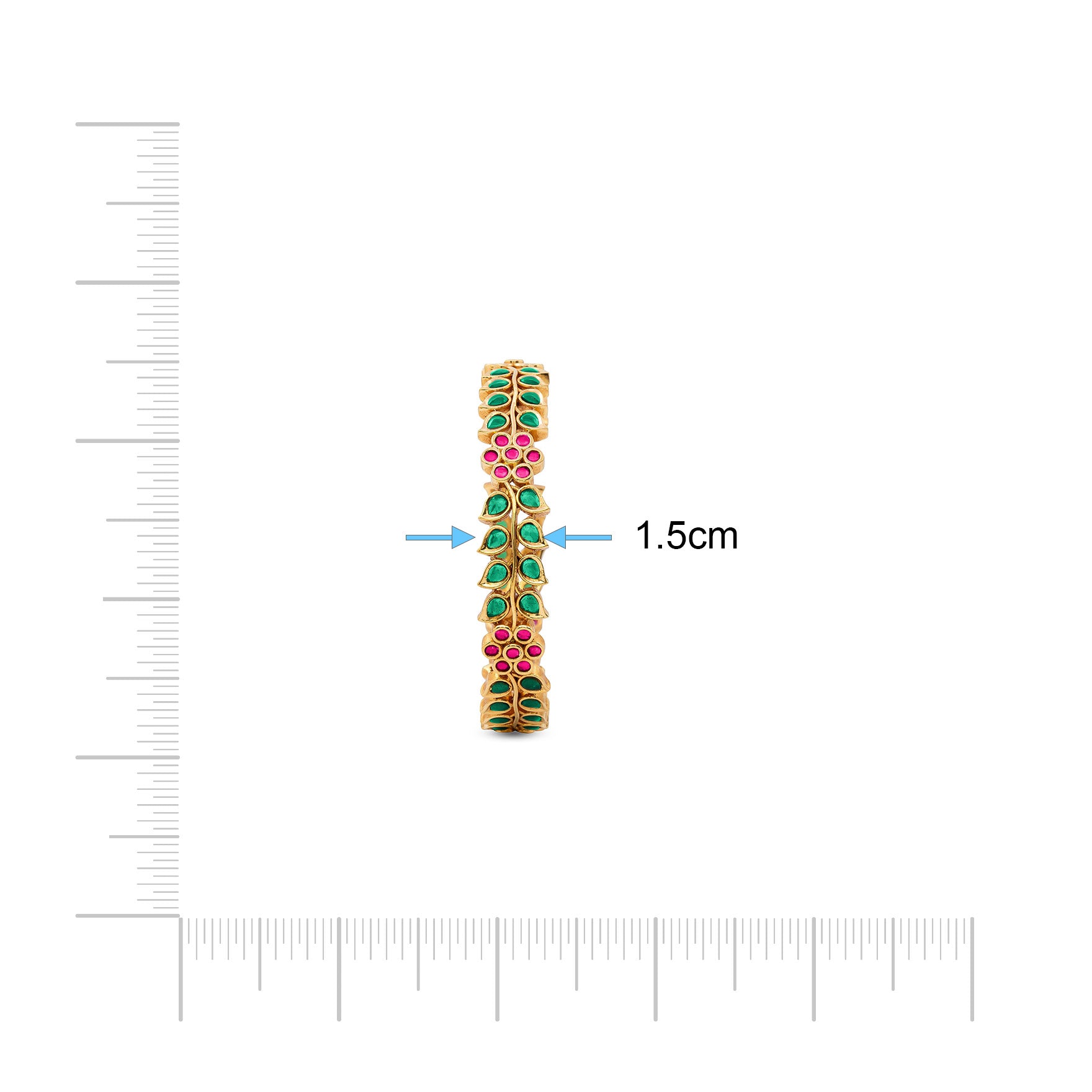 STONE GHERU SRESHTA BANGLE PSGRBSR3RG-054