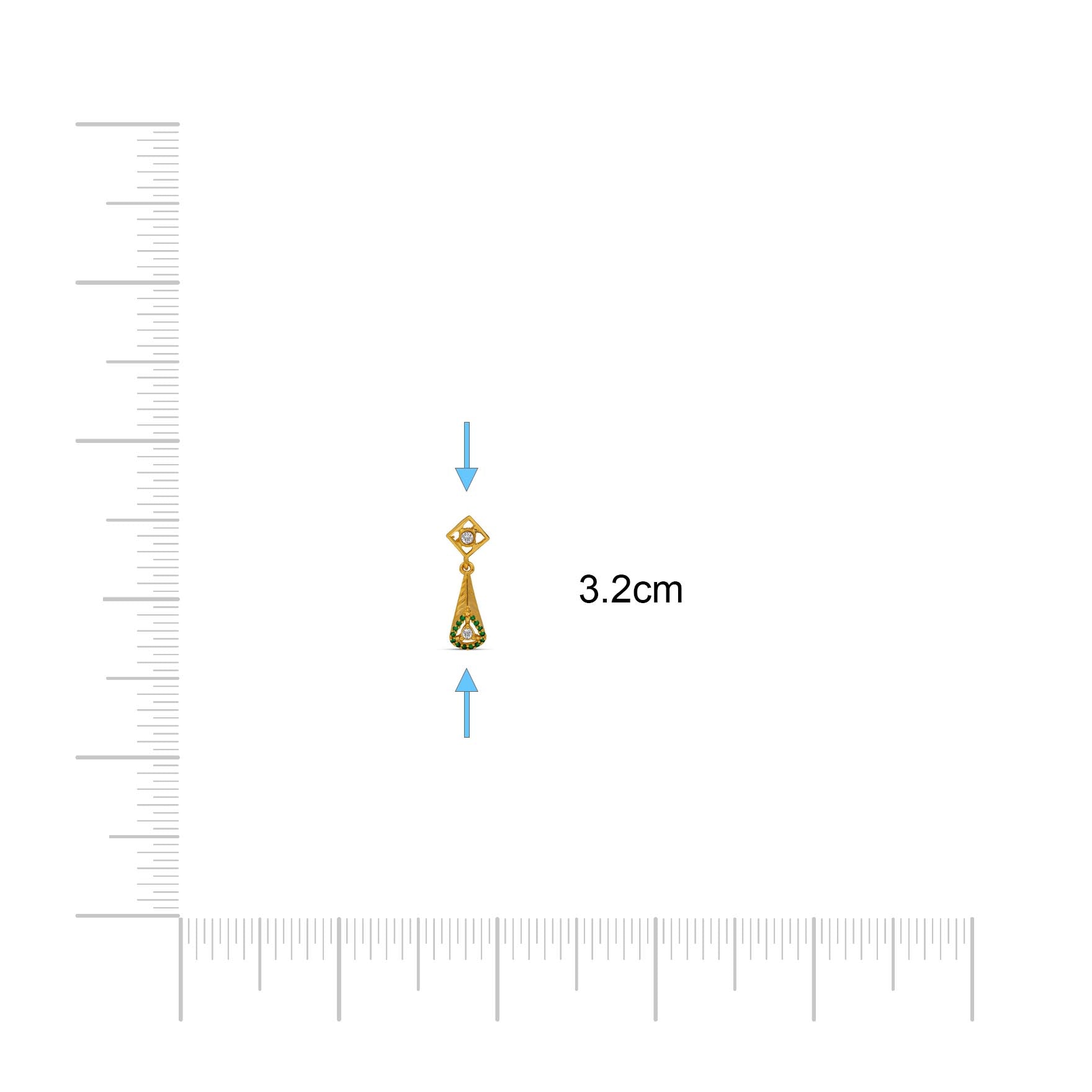 Hanging Stone Stud PSHST184WG-041