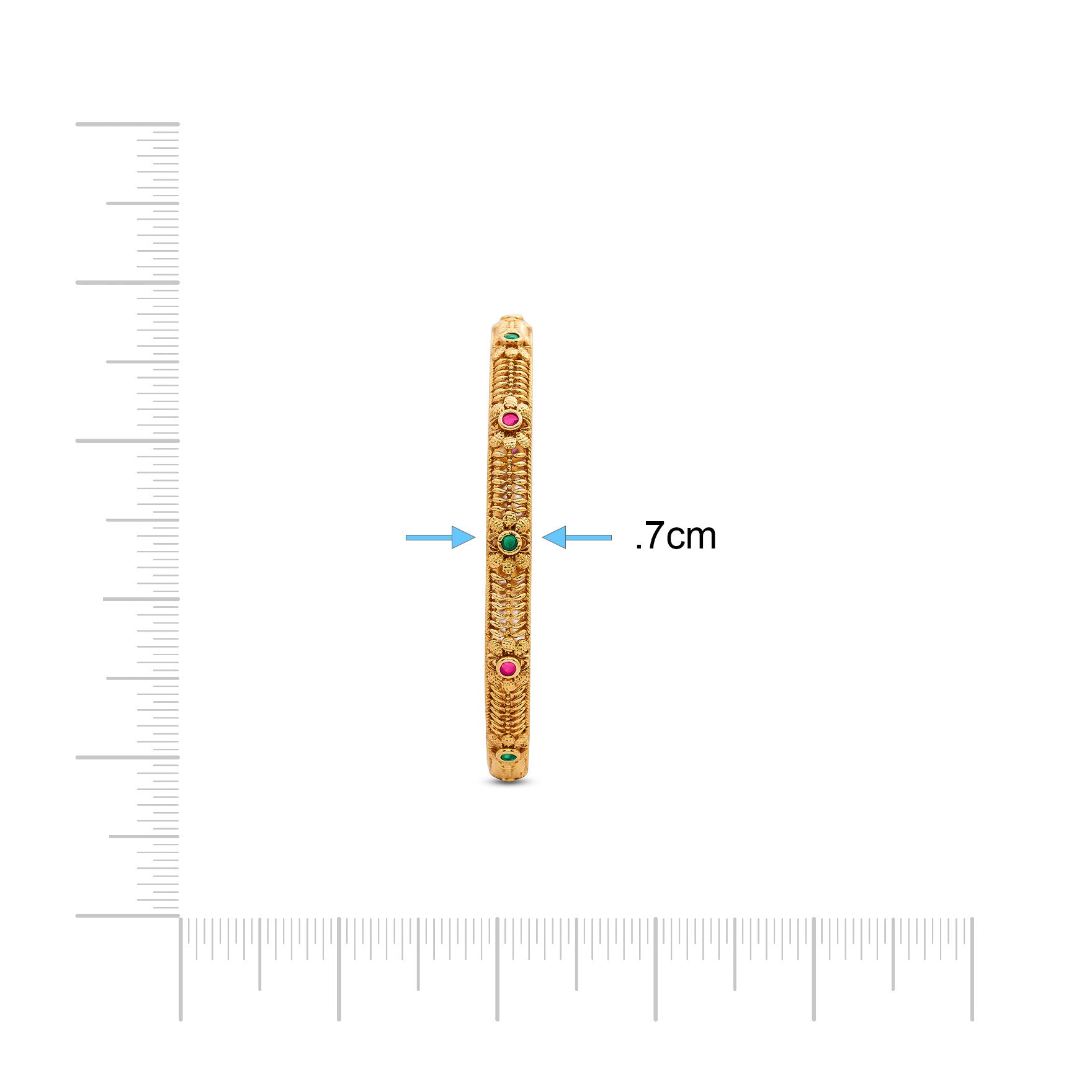 STONE GHERU SRESHTA BANGLE PSGRBSR6RG-042