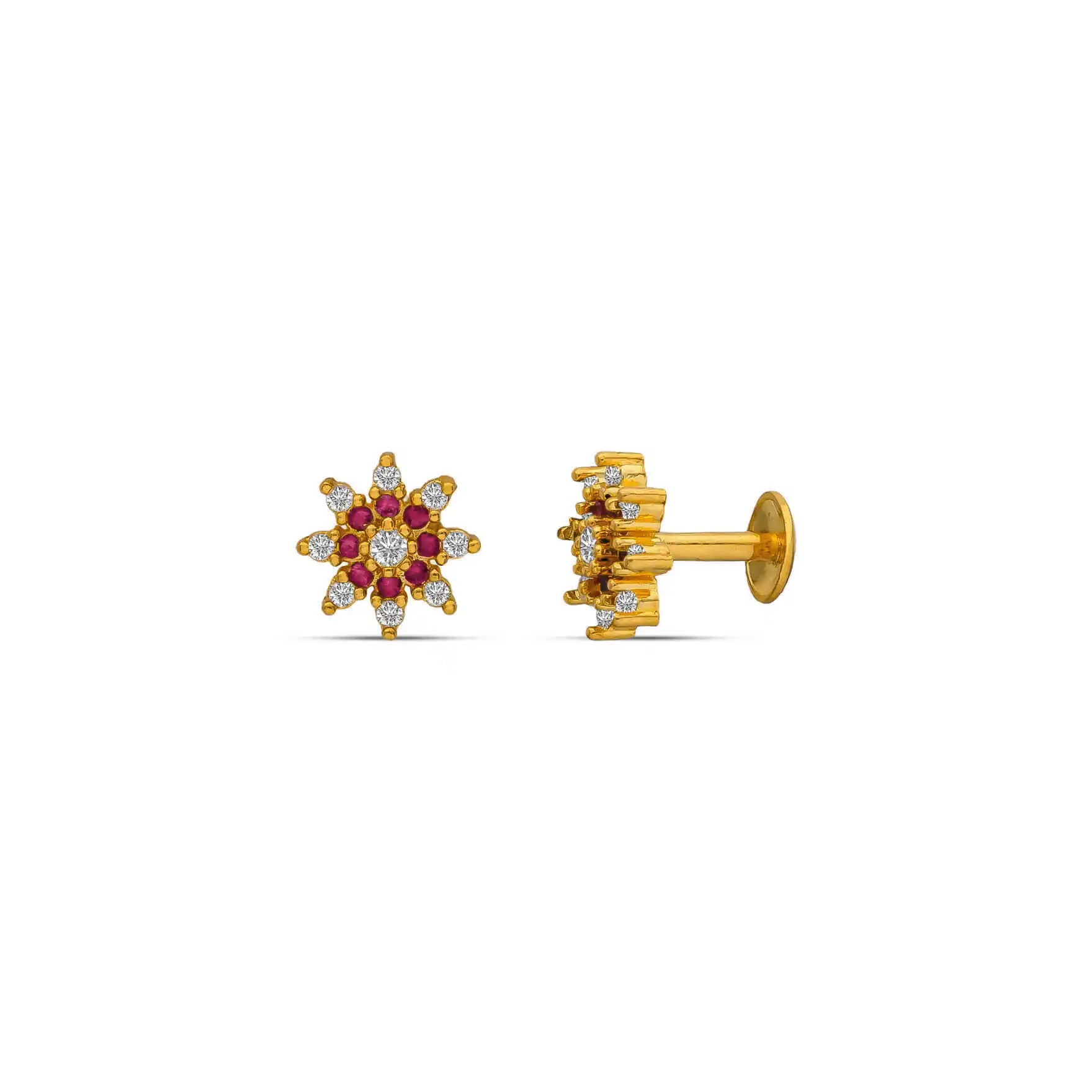Elegant Stone Stud Earrings
