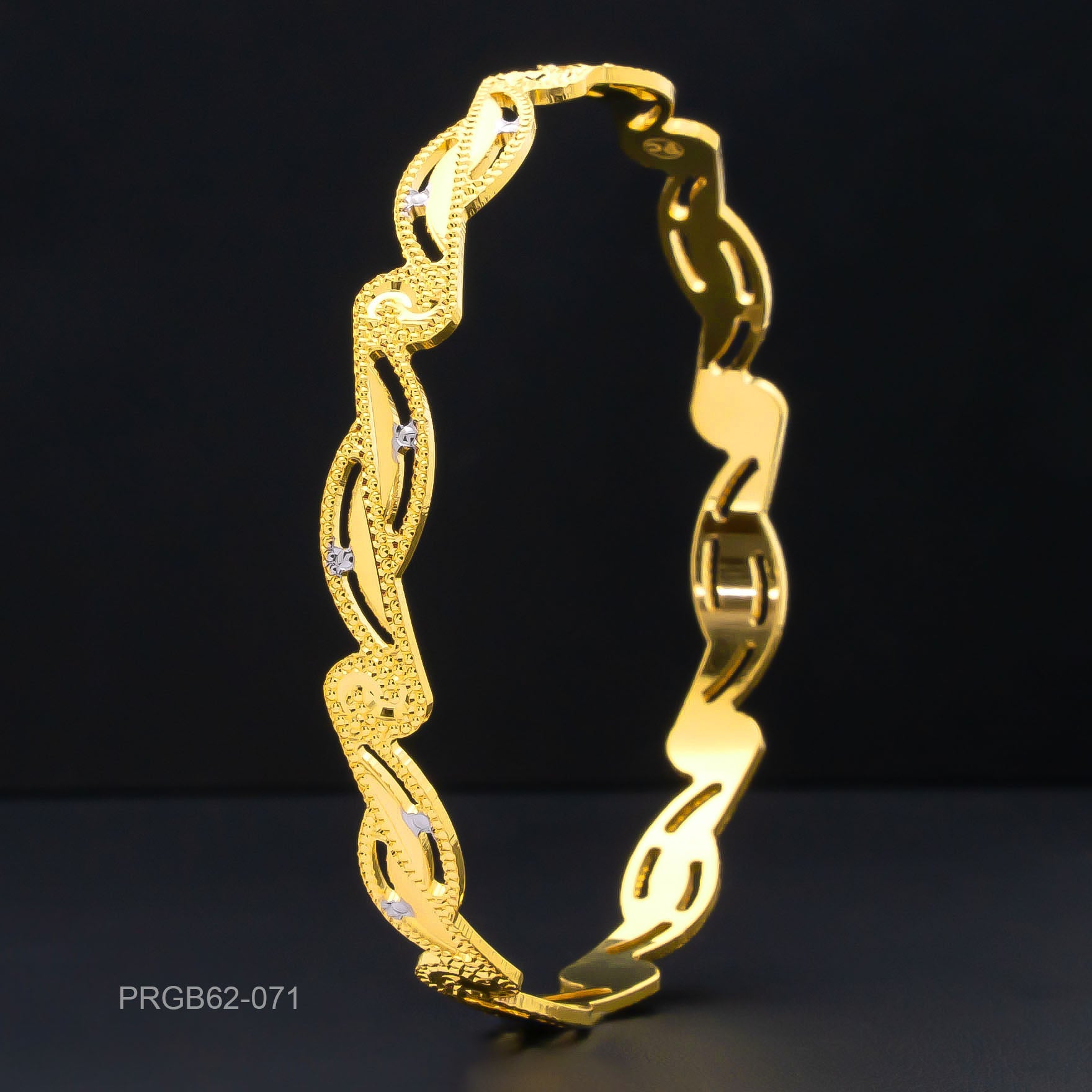 RHODIUM BANGLE PRGB62-071