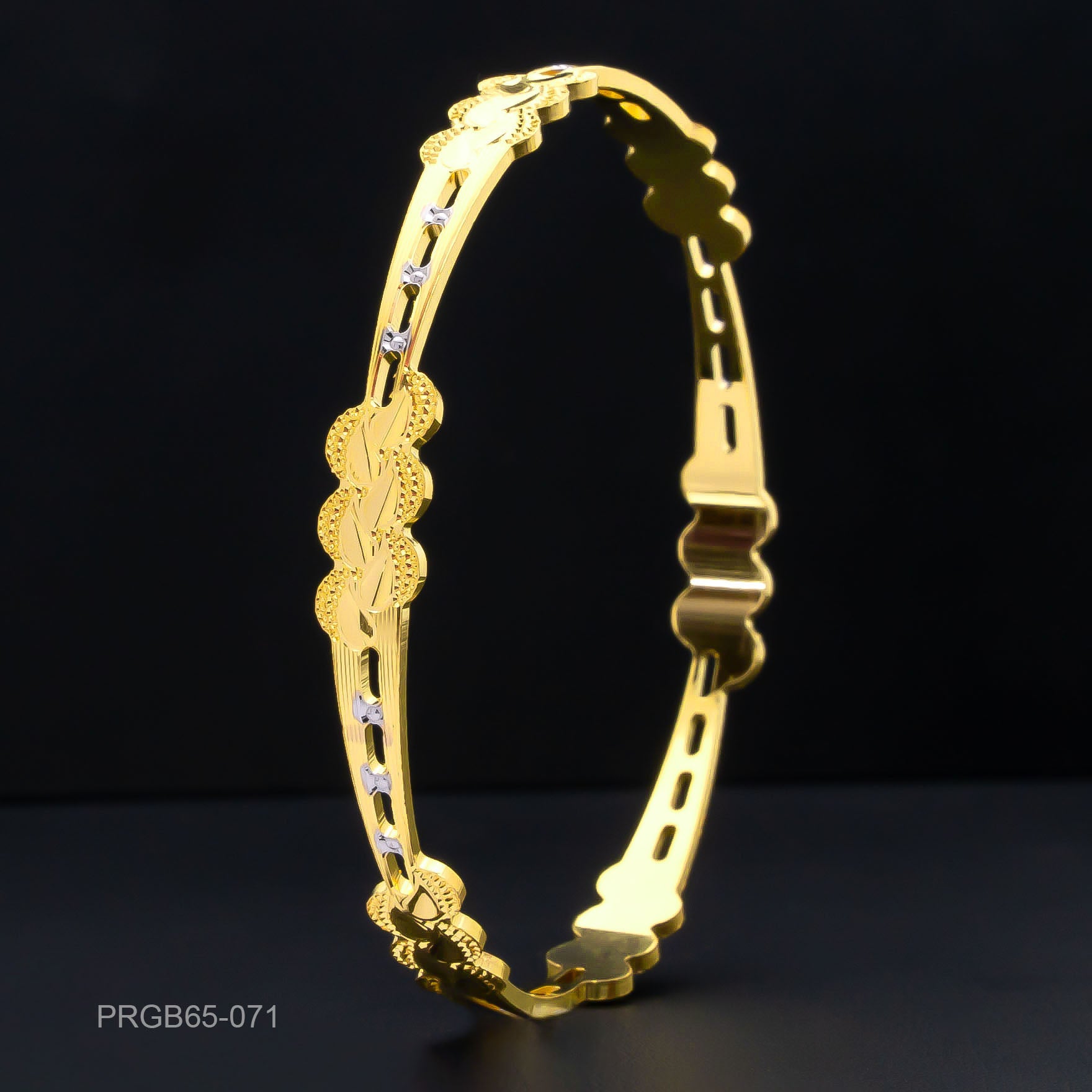 RHODIUM BANGLE PRGB65-071