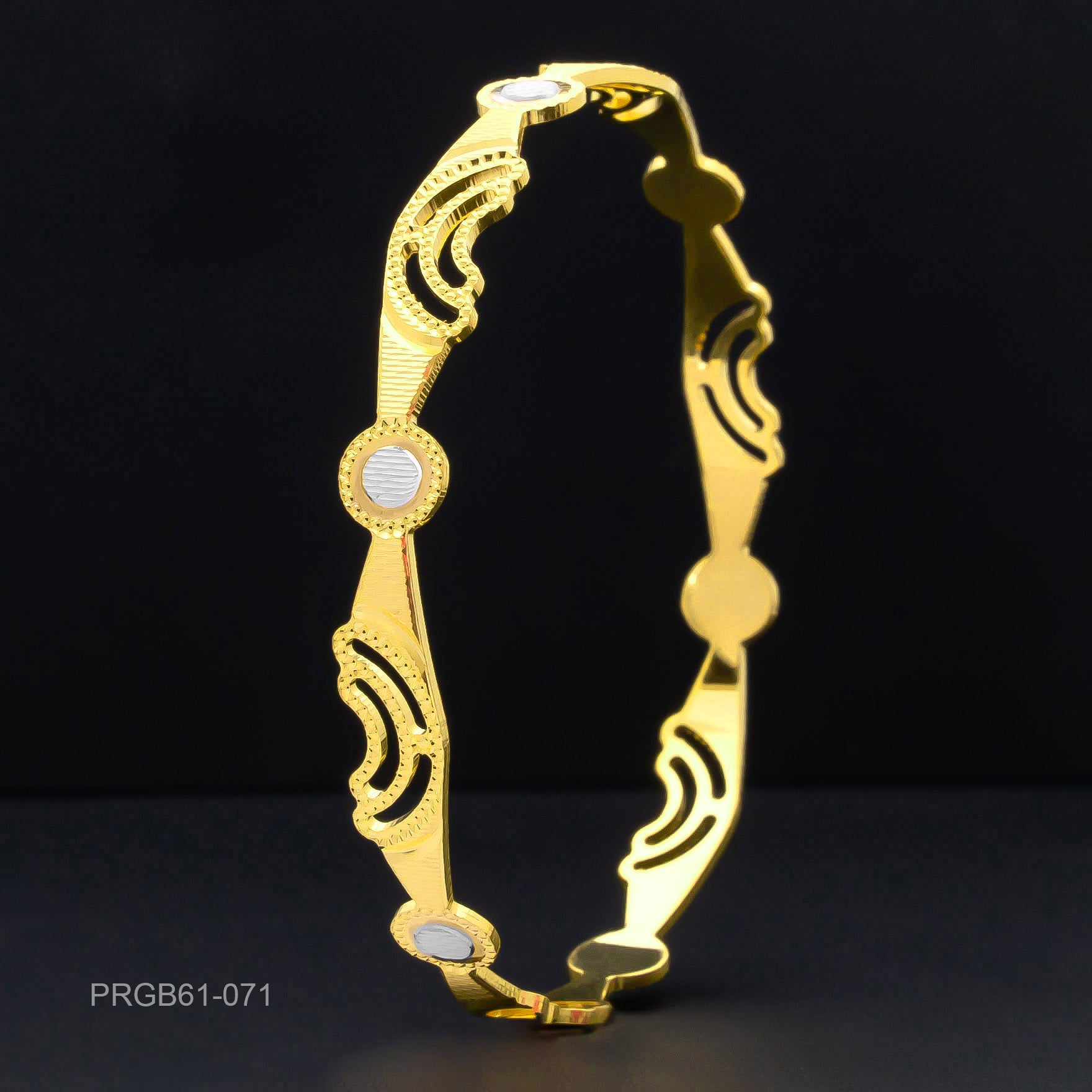 RHODIUM BANGLE PRGB61-071