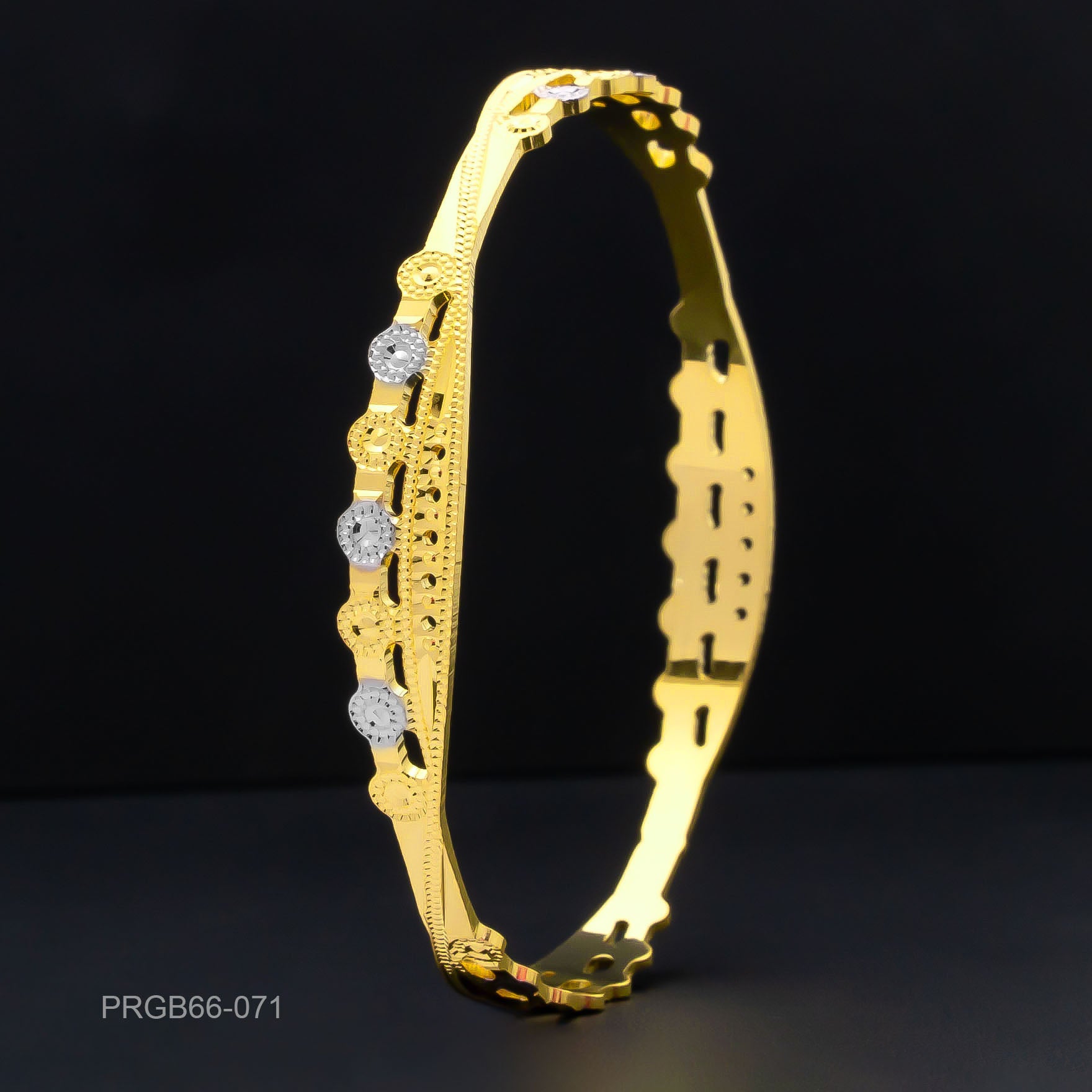 RHODIUM BANGLE PRGB66-071
