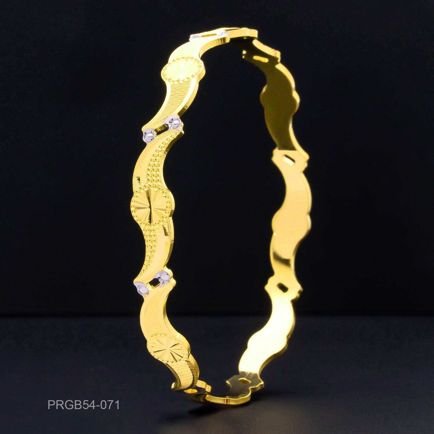 RHODIUM BANGLE PRGB54-071