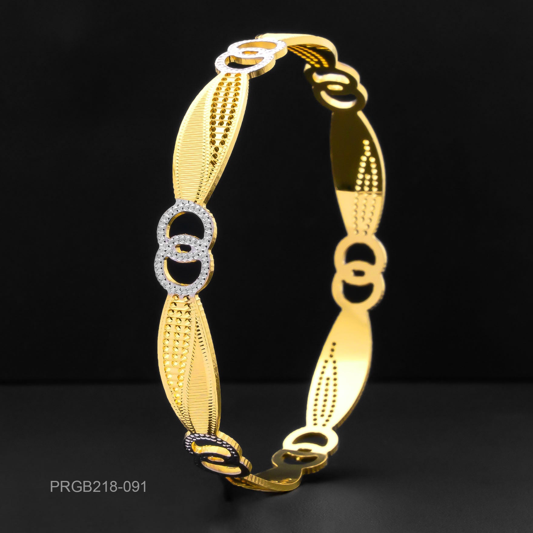 RHODIUM BANGLE PRGB218-091