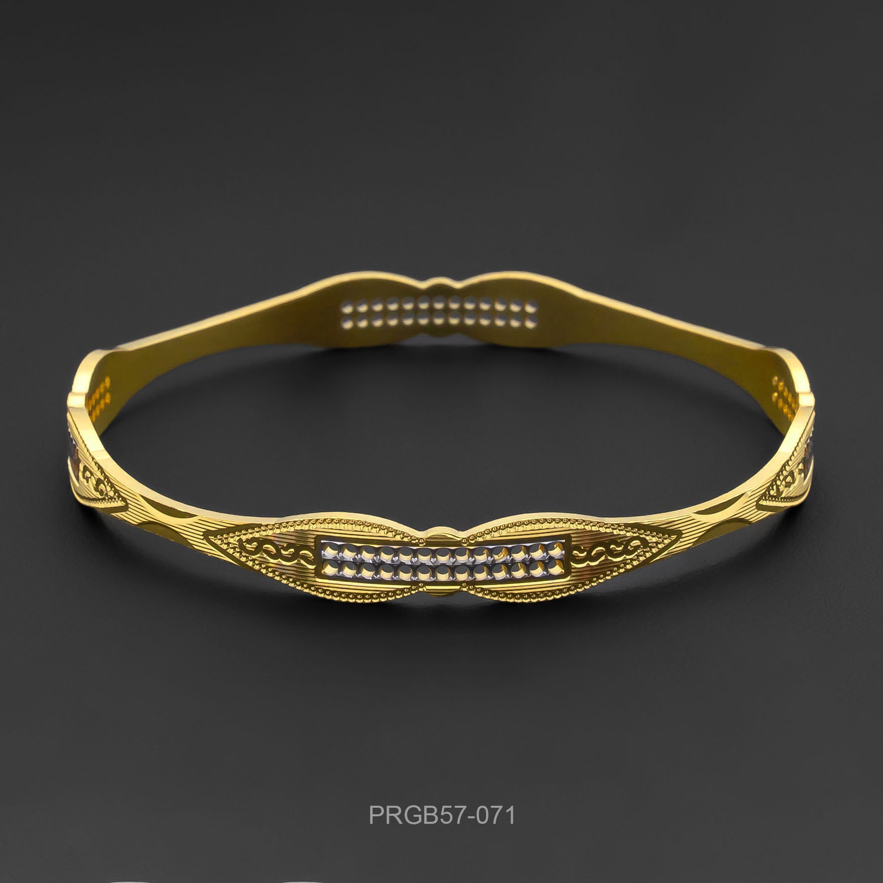 RHODIUM BANGLE PRGB57-071