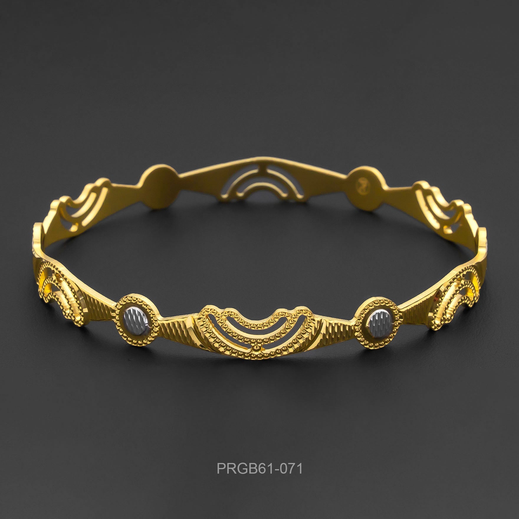 RHODIUM BANGLE PRGB61-071