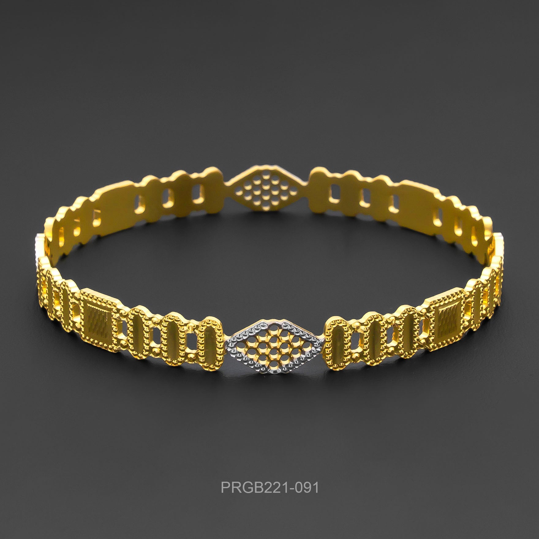 RHODIUM BANGLE PRGB221-091