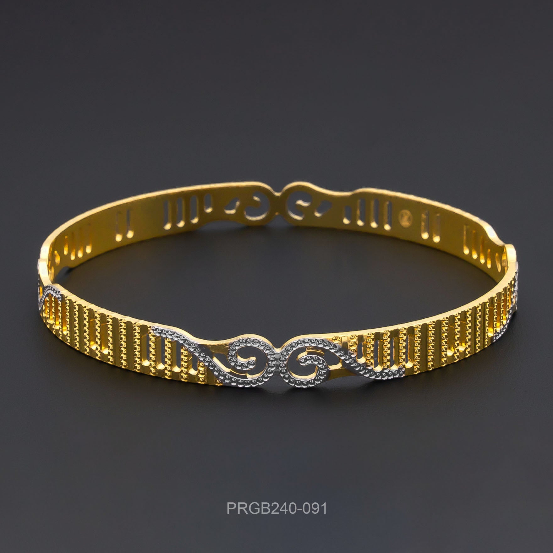 RHODIUM BANGLE PRGB240-091