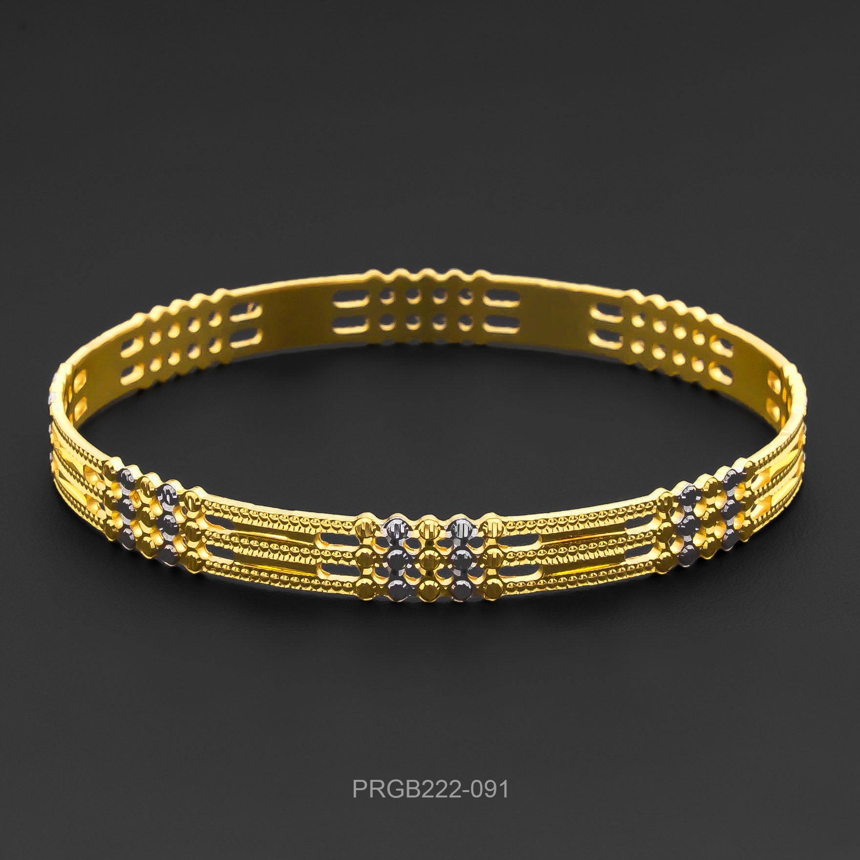 RHODIUM BANGLE PRGB222-091