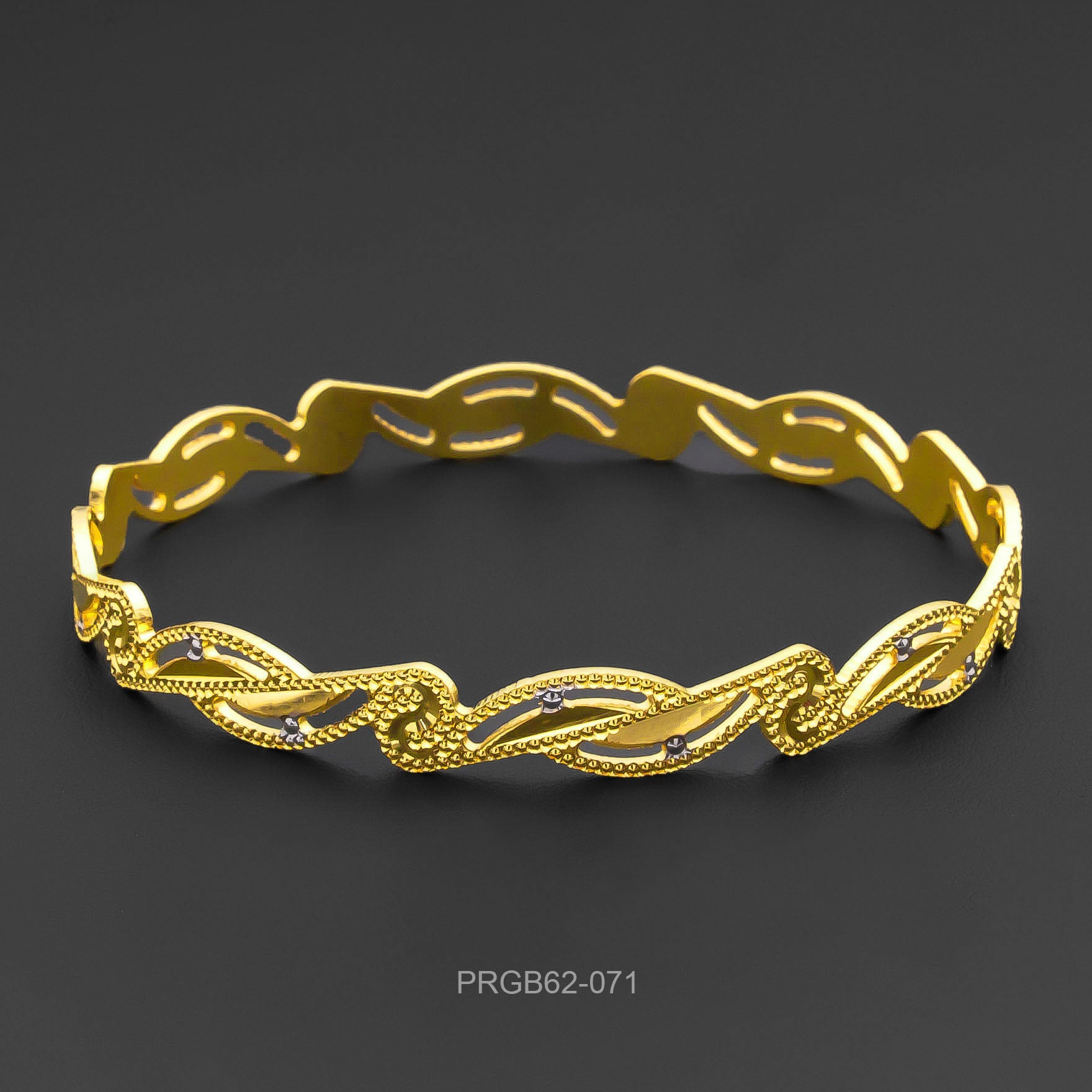RHODIUM BANGLE PRGB62-071