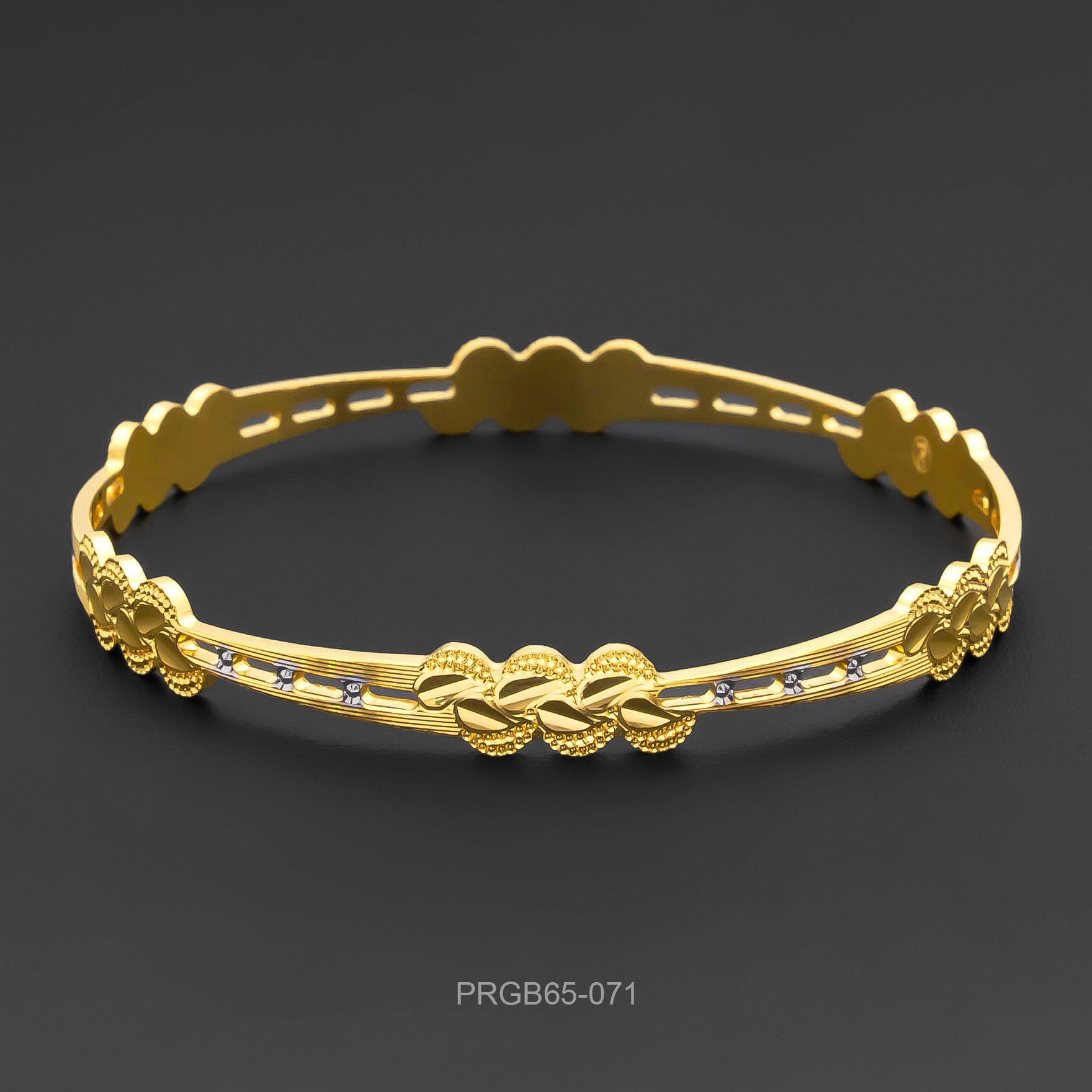 RHODIUM BANGLE PRGB65-071