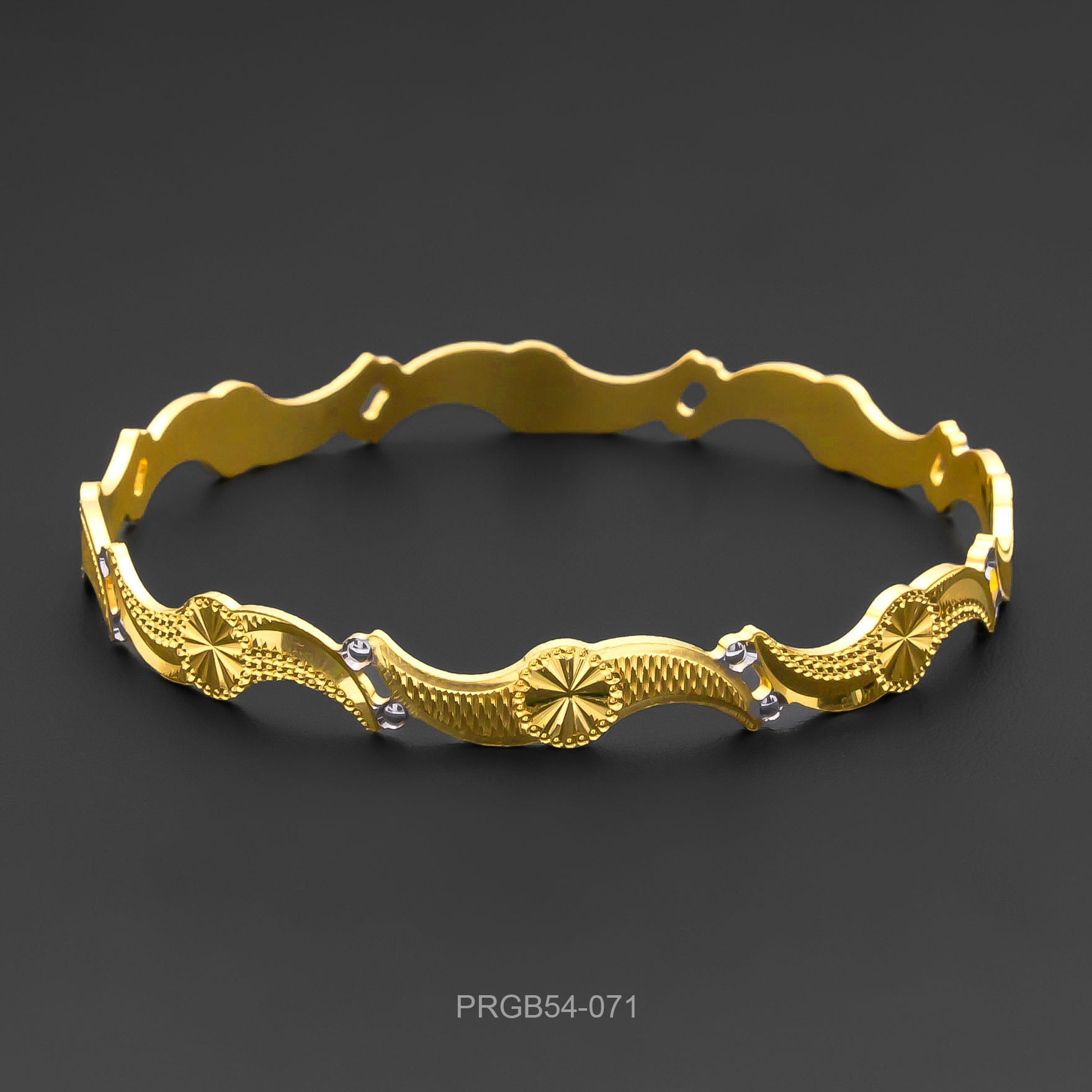 RHODIUM BANGLE PRGB54-071
