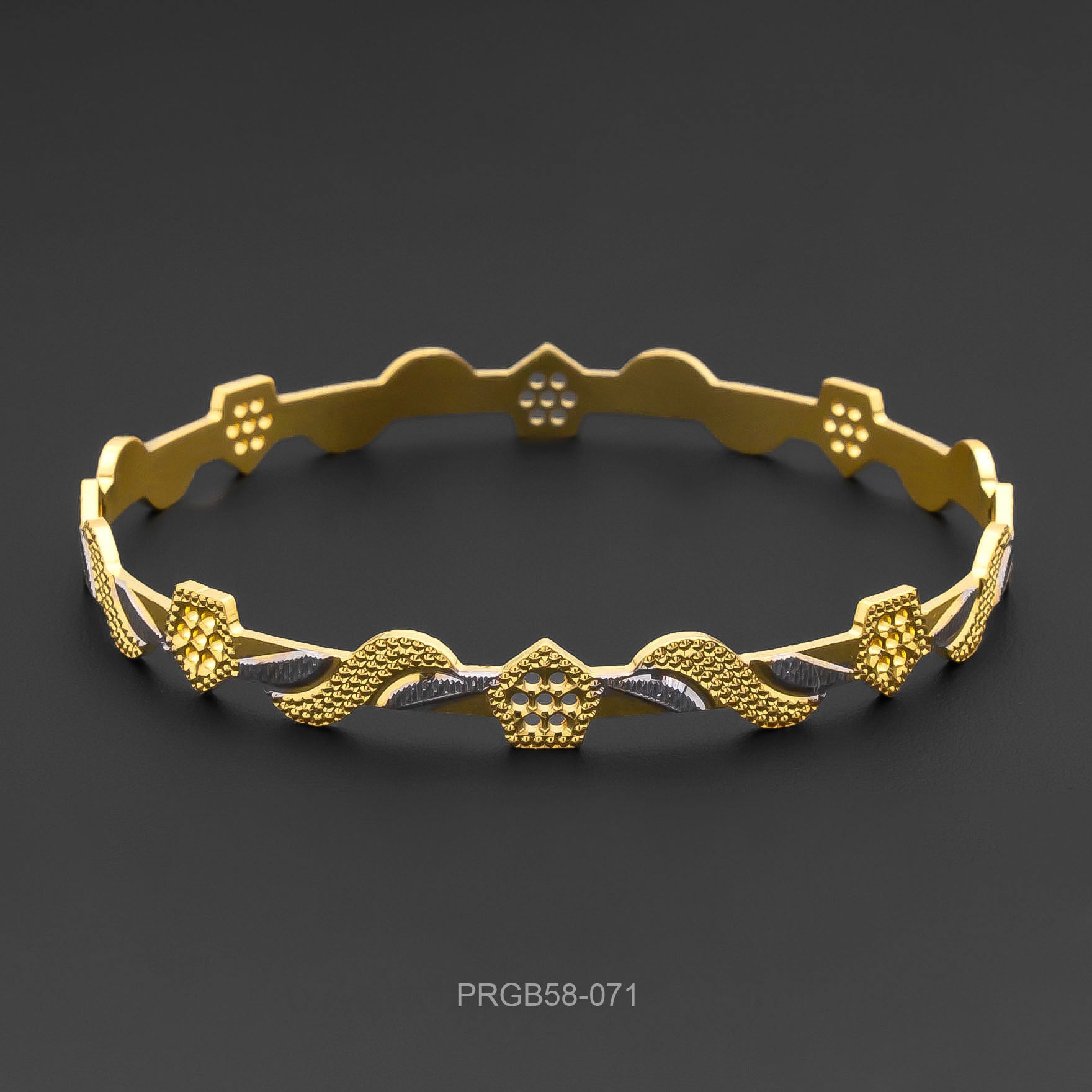 RHODIUM BANGLE PRGB58-071