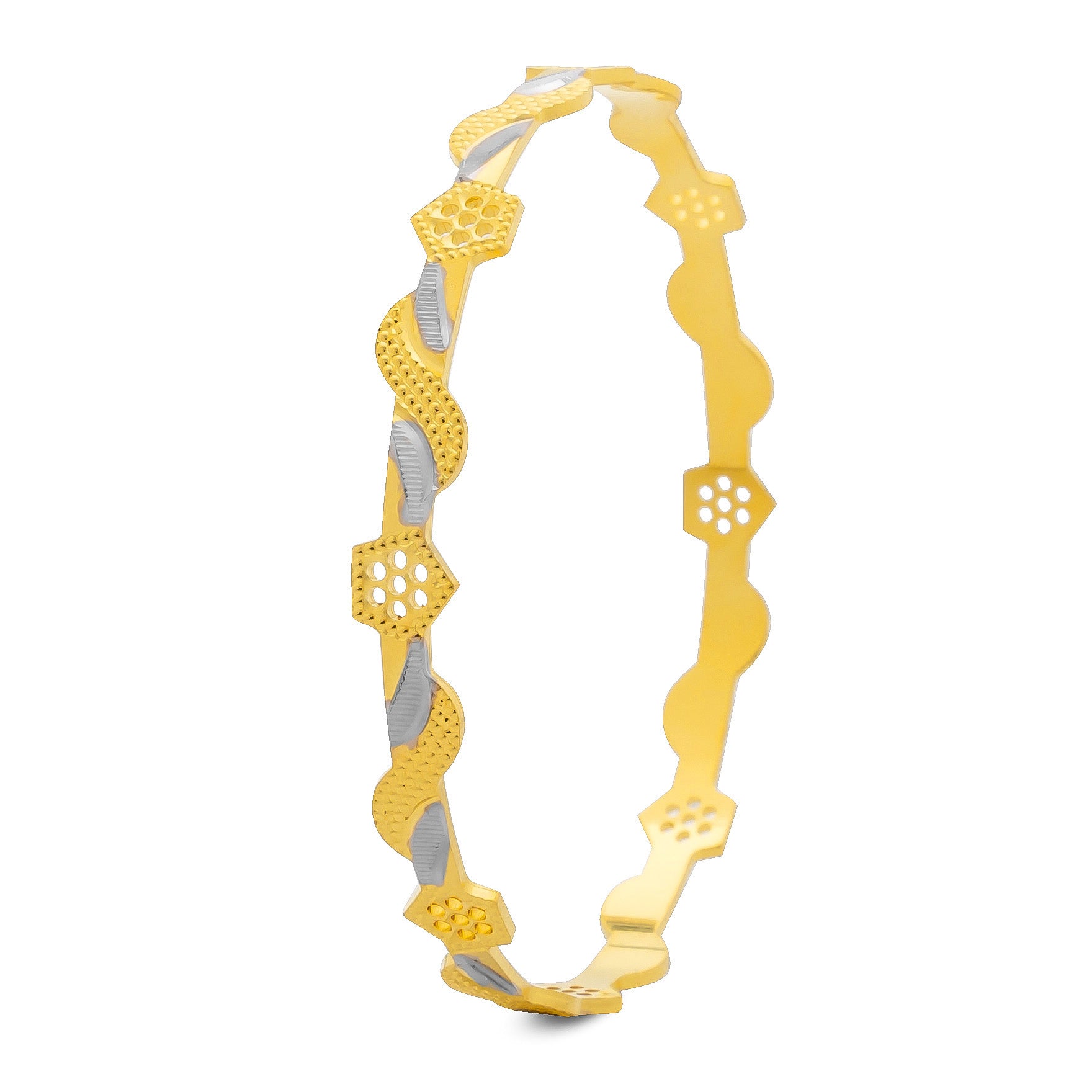 RHODIUM BANGLE PRGB58-071