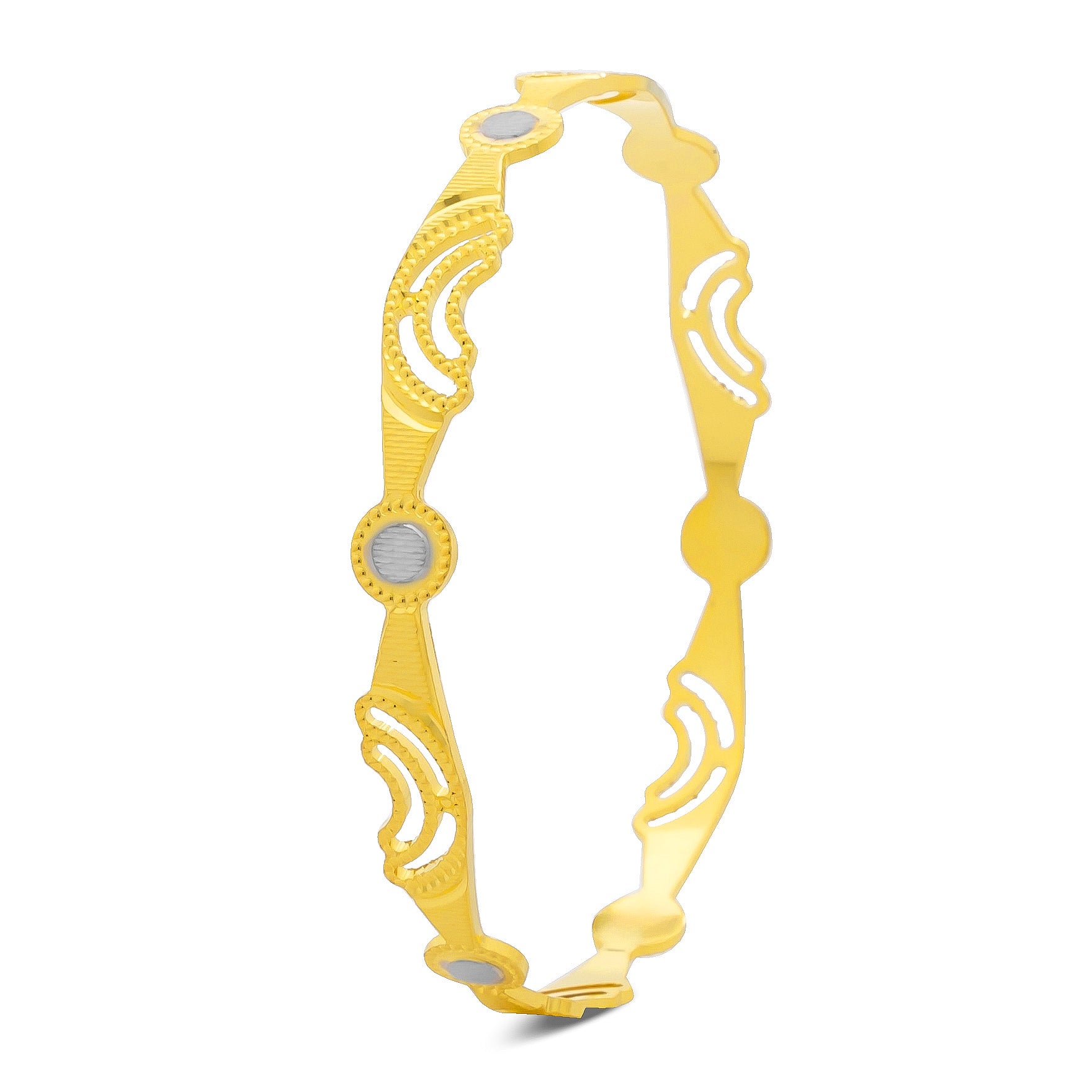 RHODIUM BANGLE PRGB61-071