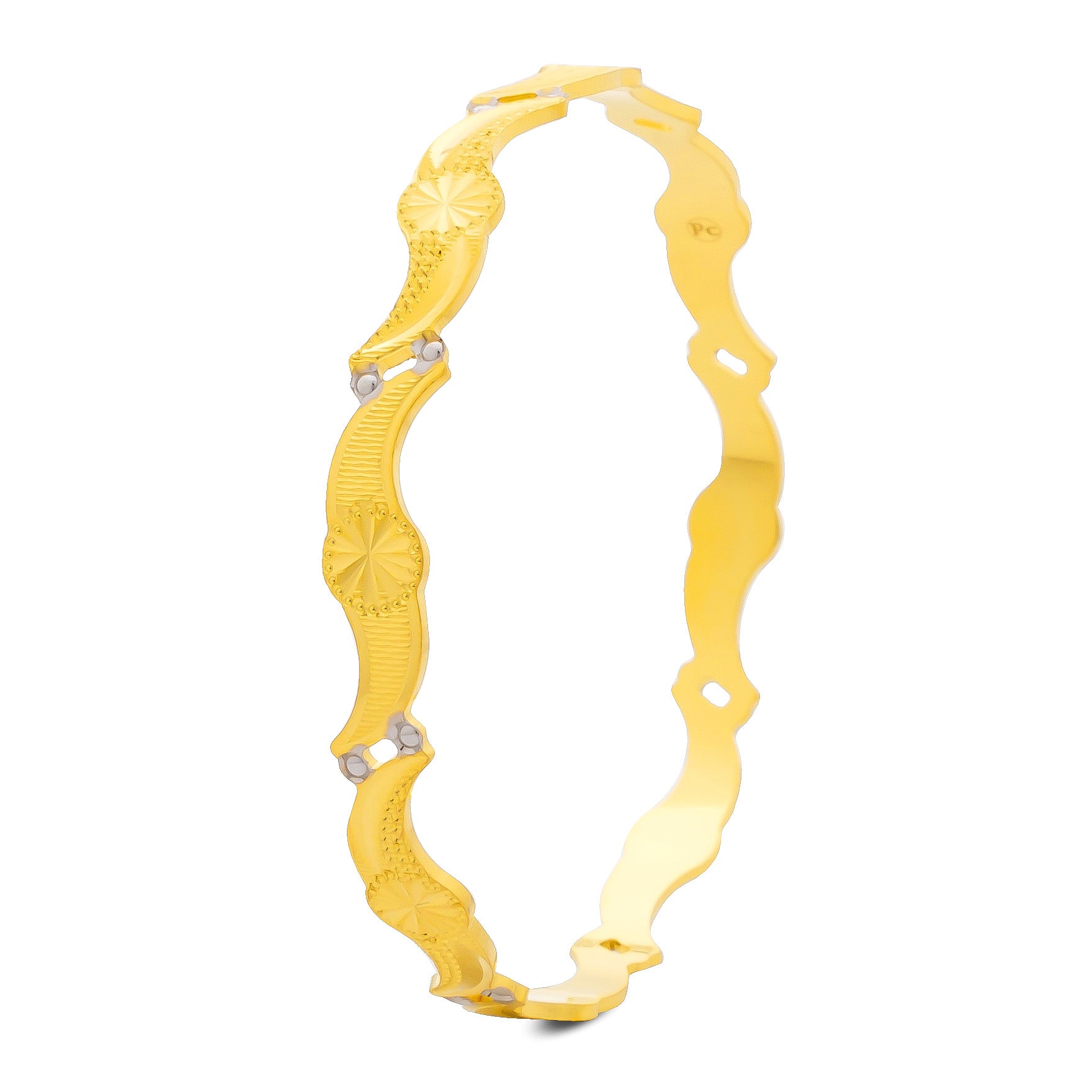RHODIUM BANGLE PRGB54-071