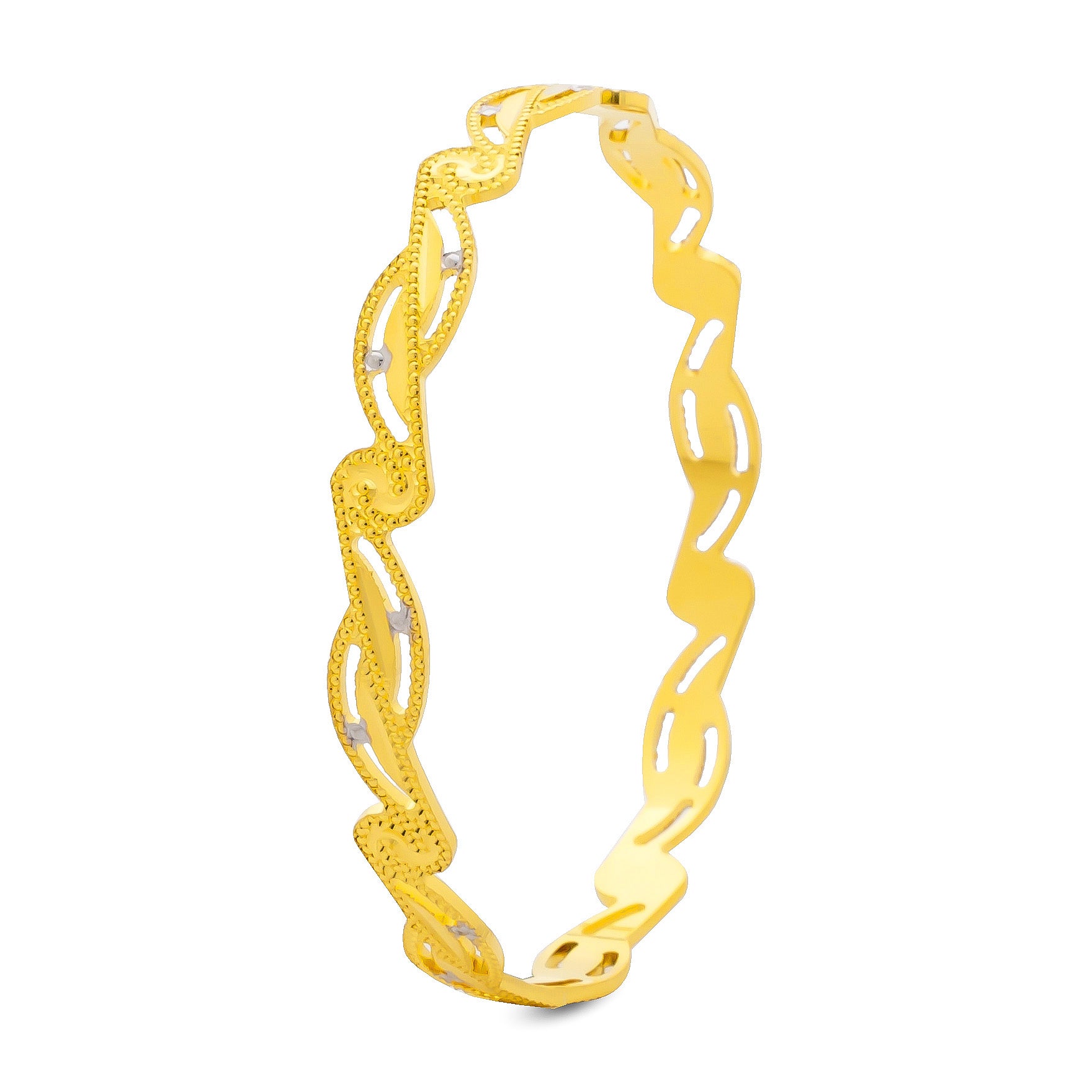 RHODIUM BANGLE PRGB62-071