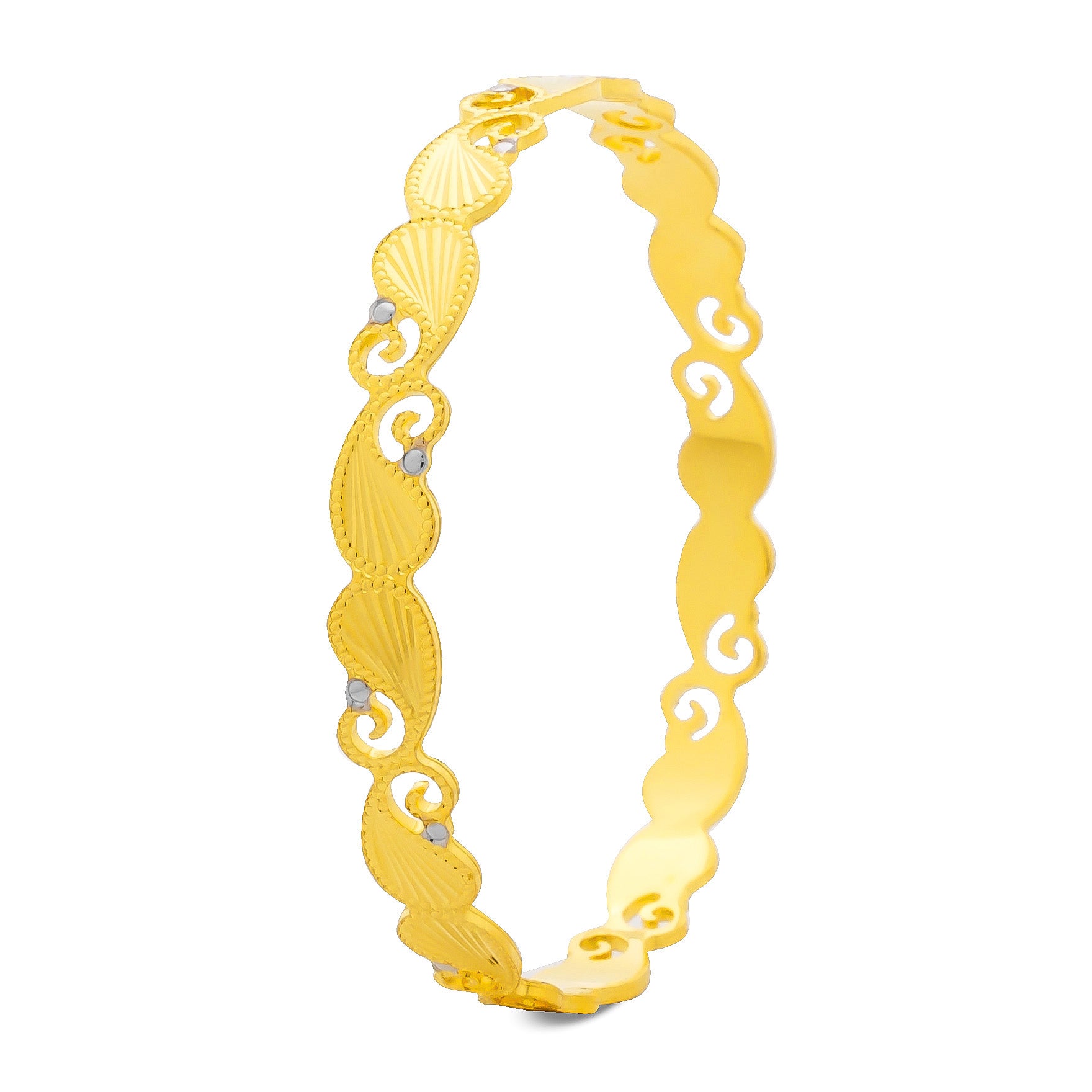 RHODIUM BANGLE PRGB228-091