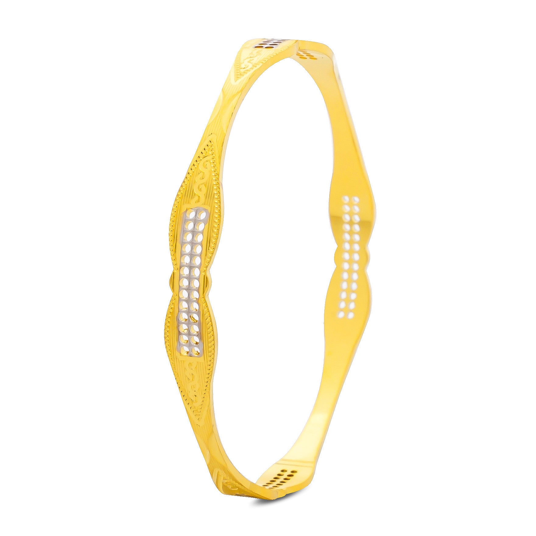 RHODIUM BANGLE PRGB57-071