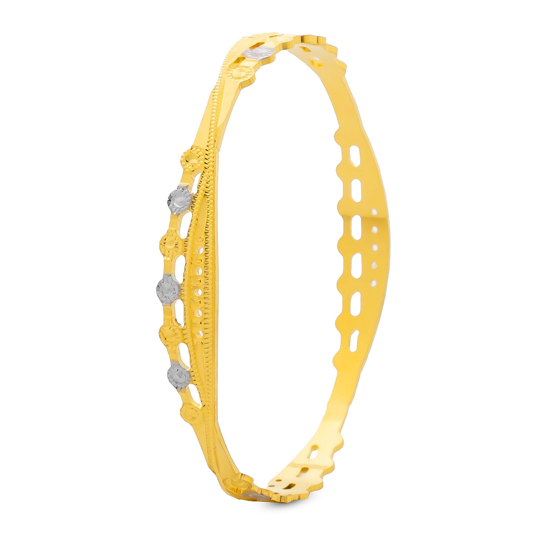 RHODIUM BANGLE PRGB66-071