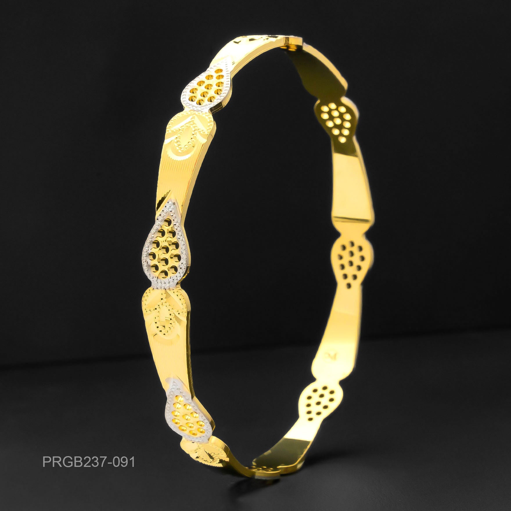 RHODIUM BANGLE PRGB237-091